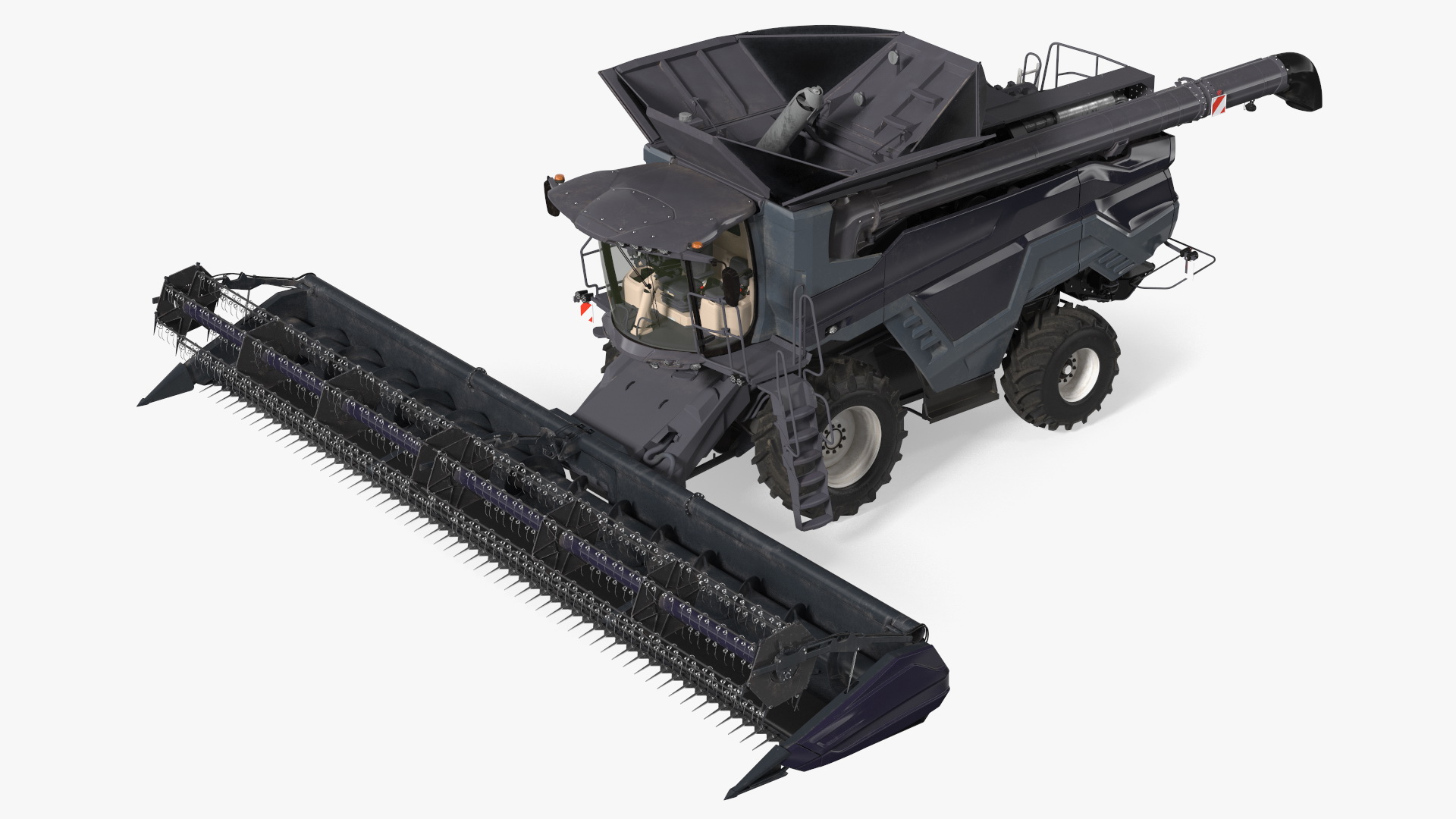 3D Harvester Massey Ferguson Ideal Rigged model