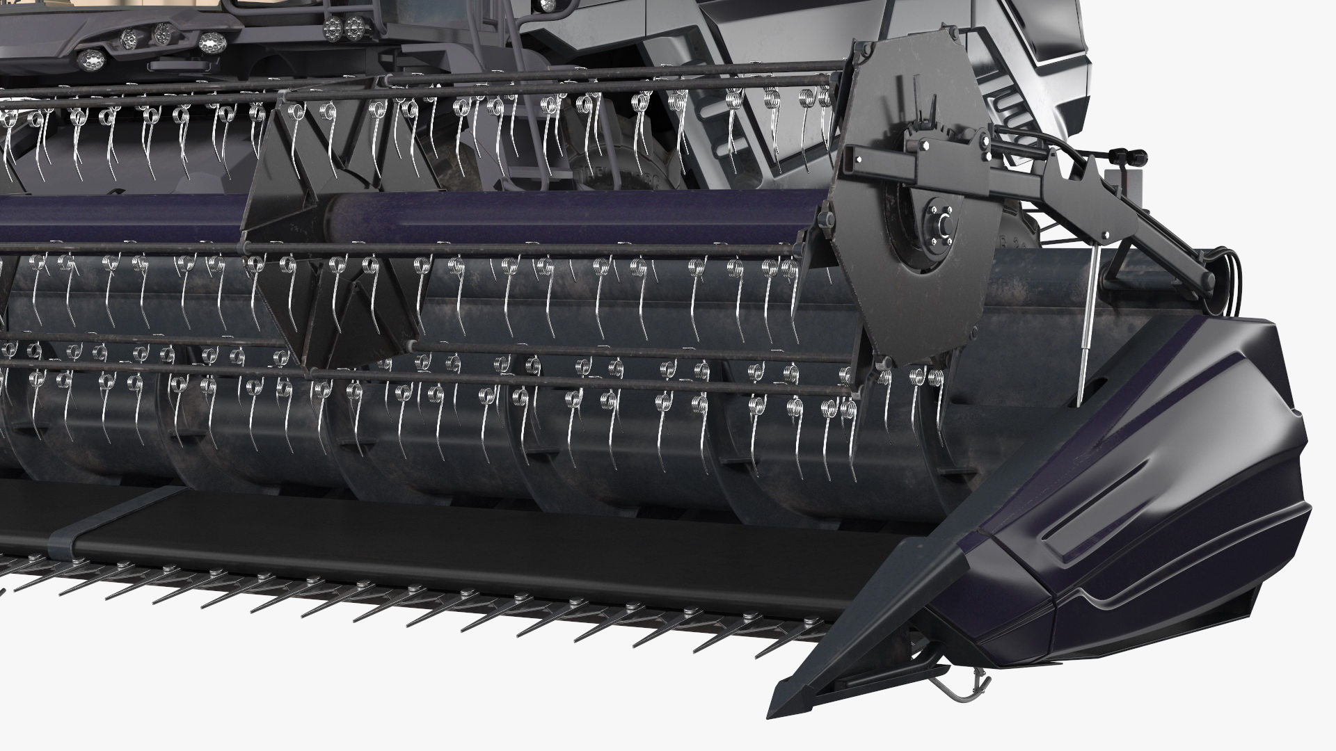3D Harvester Massey Ferguson Ideal Rigged model