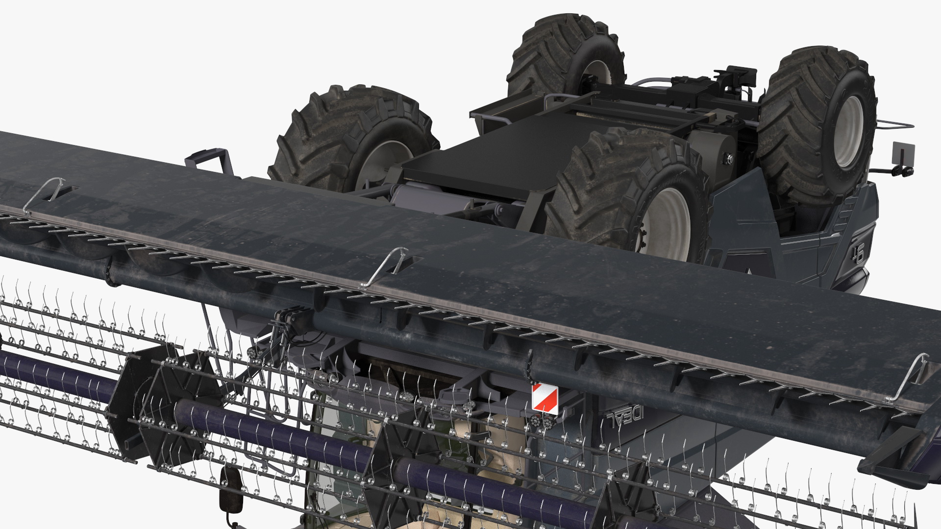 3D Harvester Massey Ferguson Ideal Rigged model