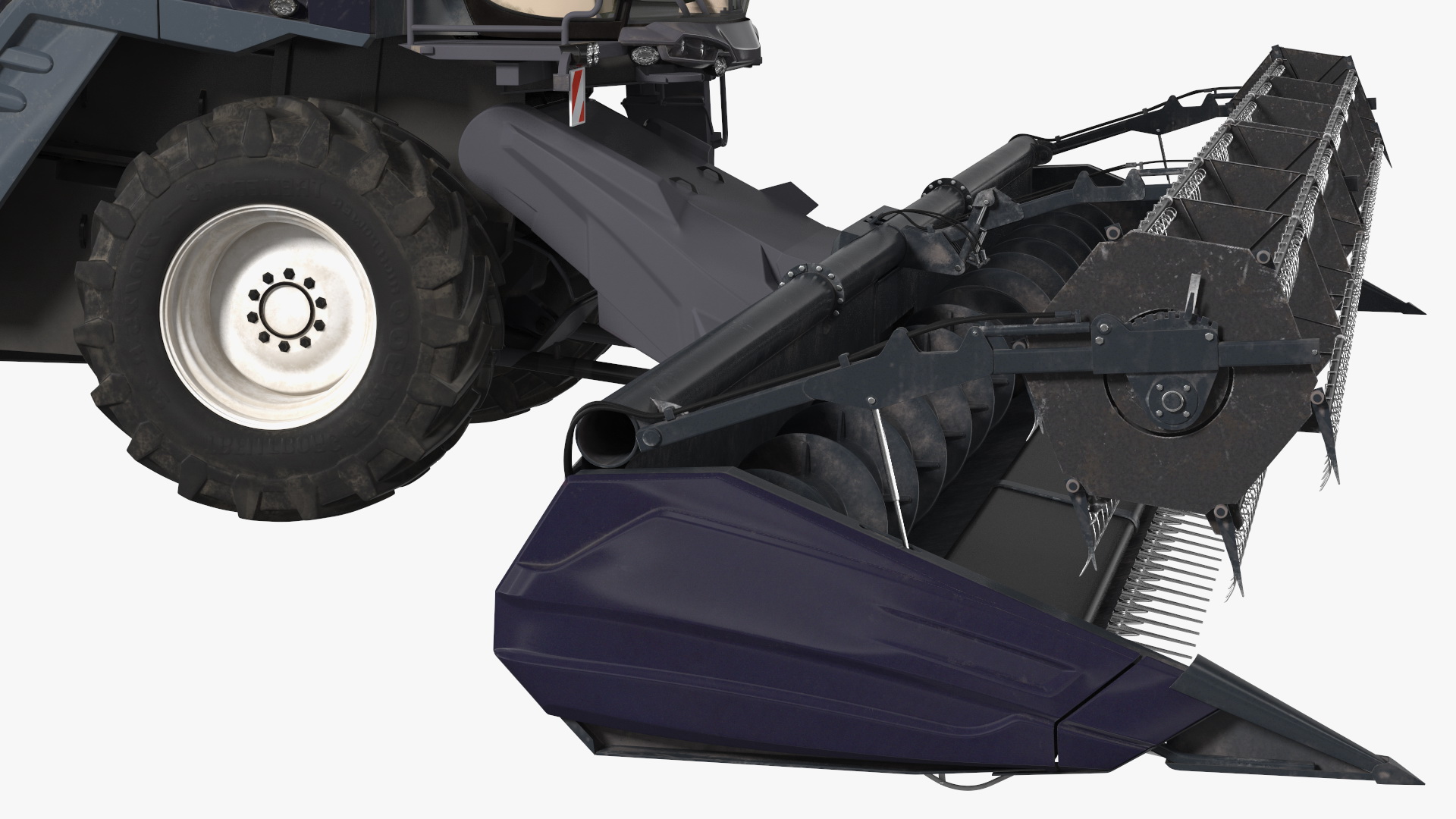 3D Harvester Massey Ferguson Ideal Rigged model