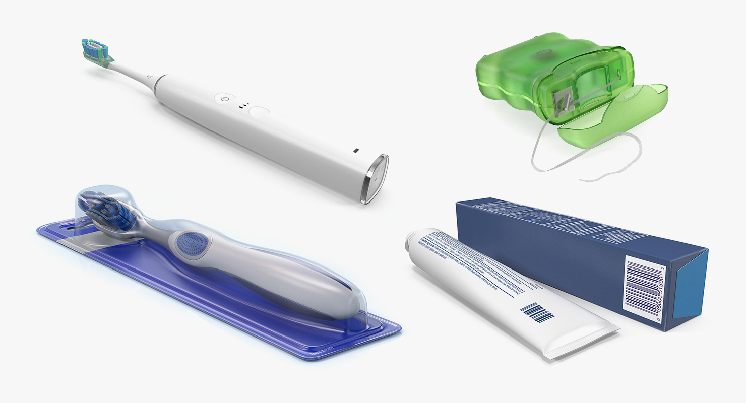 3D Dental Care Colletion 3 model