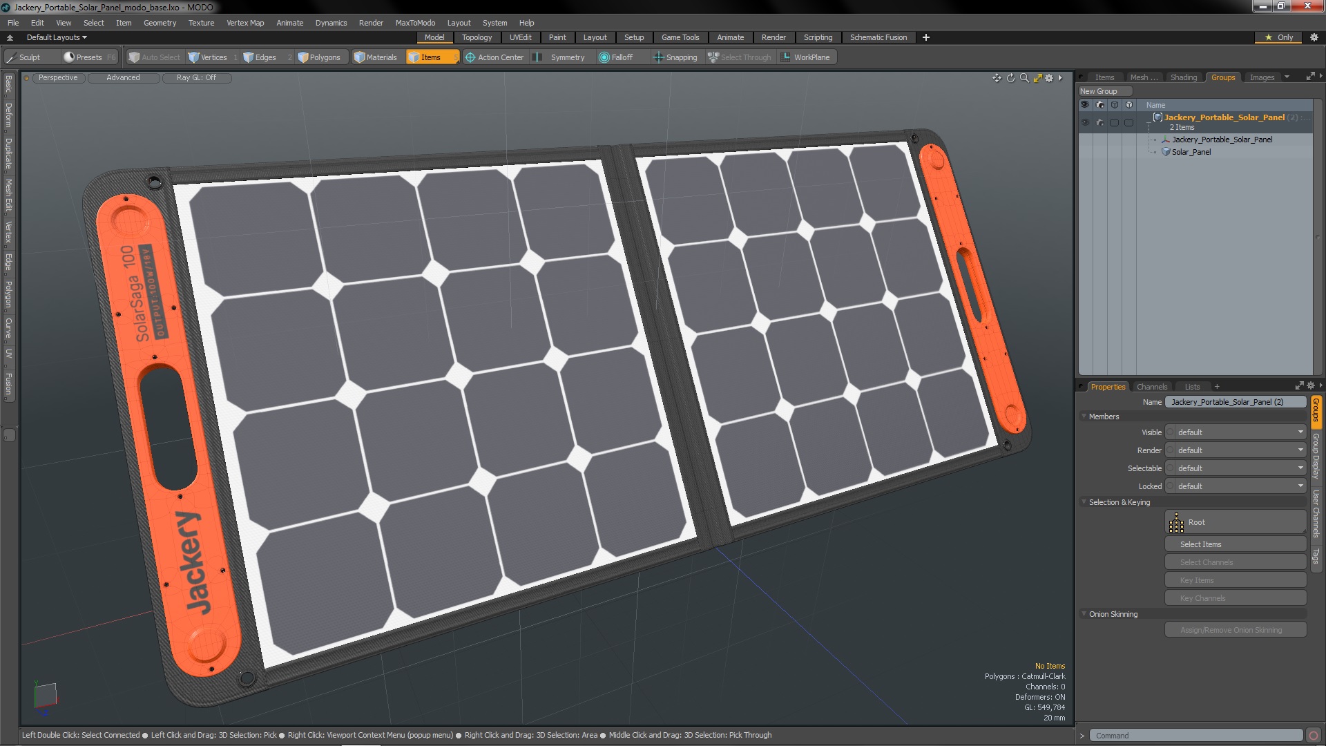 3D Jackery Portable Solar Panel model