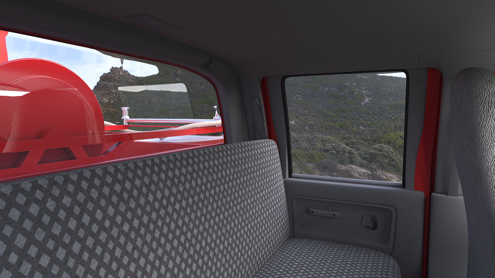 3D Fire Department Truck with Tank