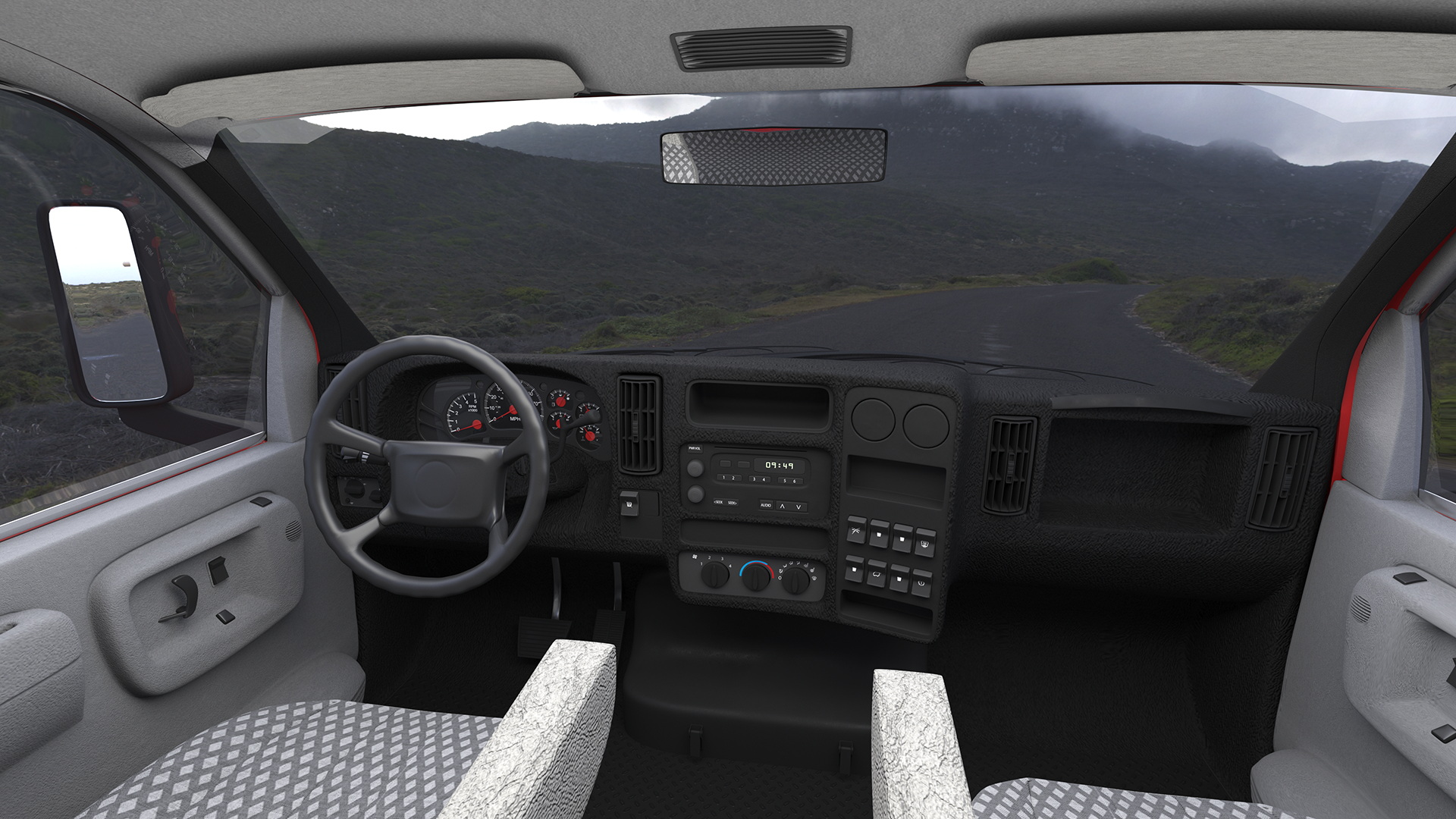 3D Fire Department Truck with Tank