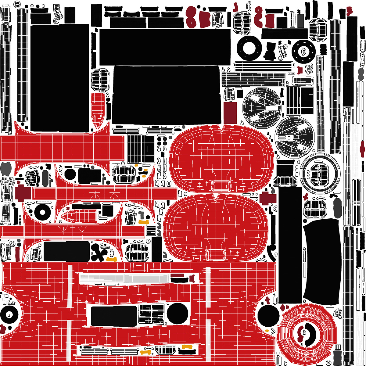 3D Fire Department Truck with Tank
