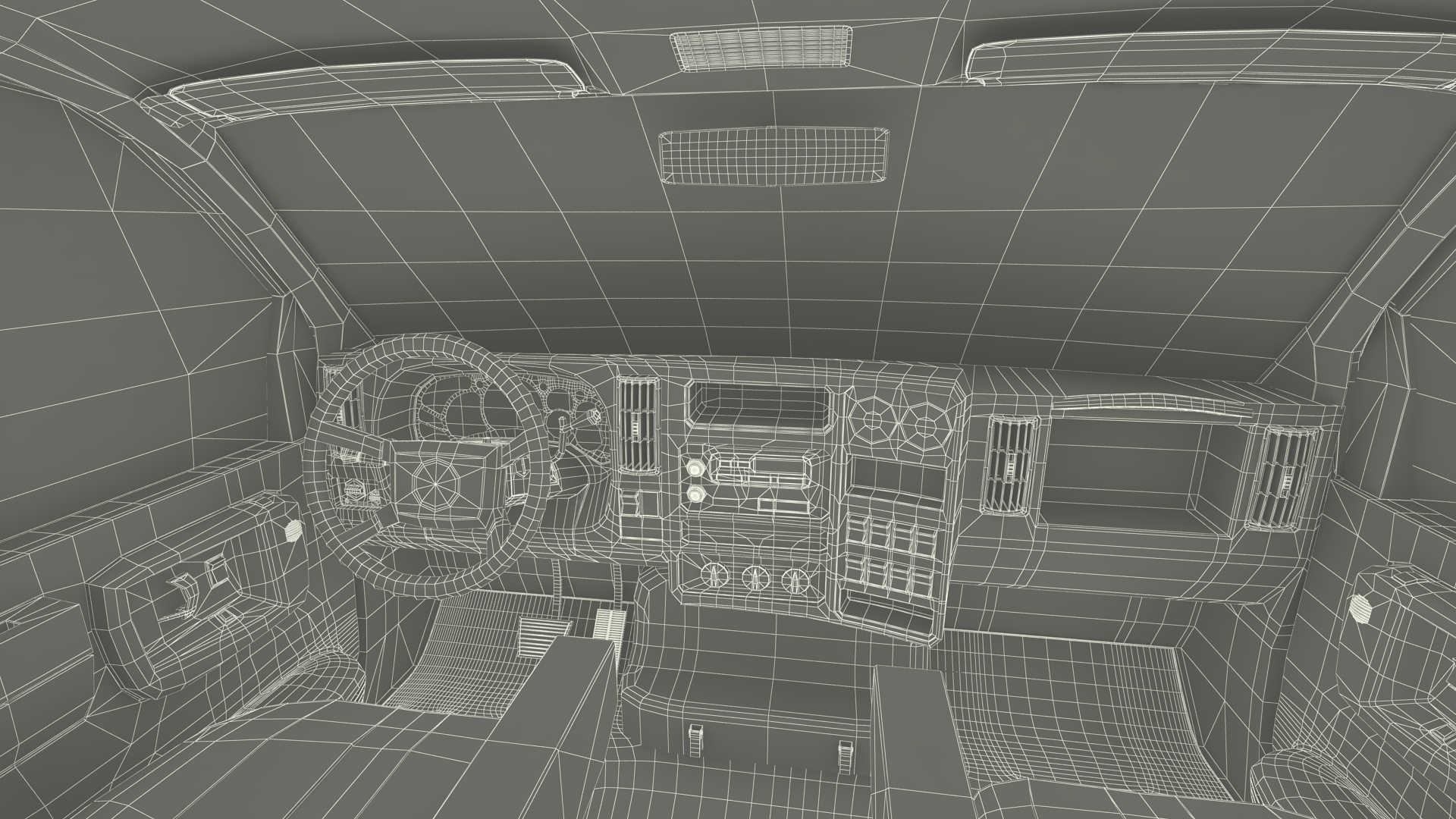3D Fire Department Truck with Tank