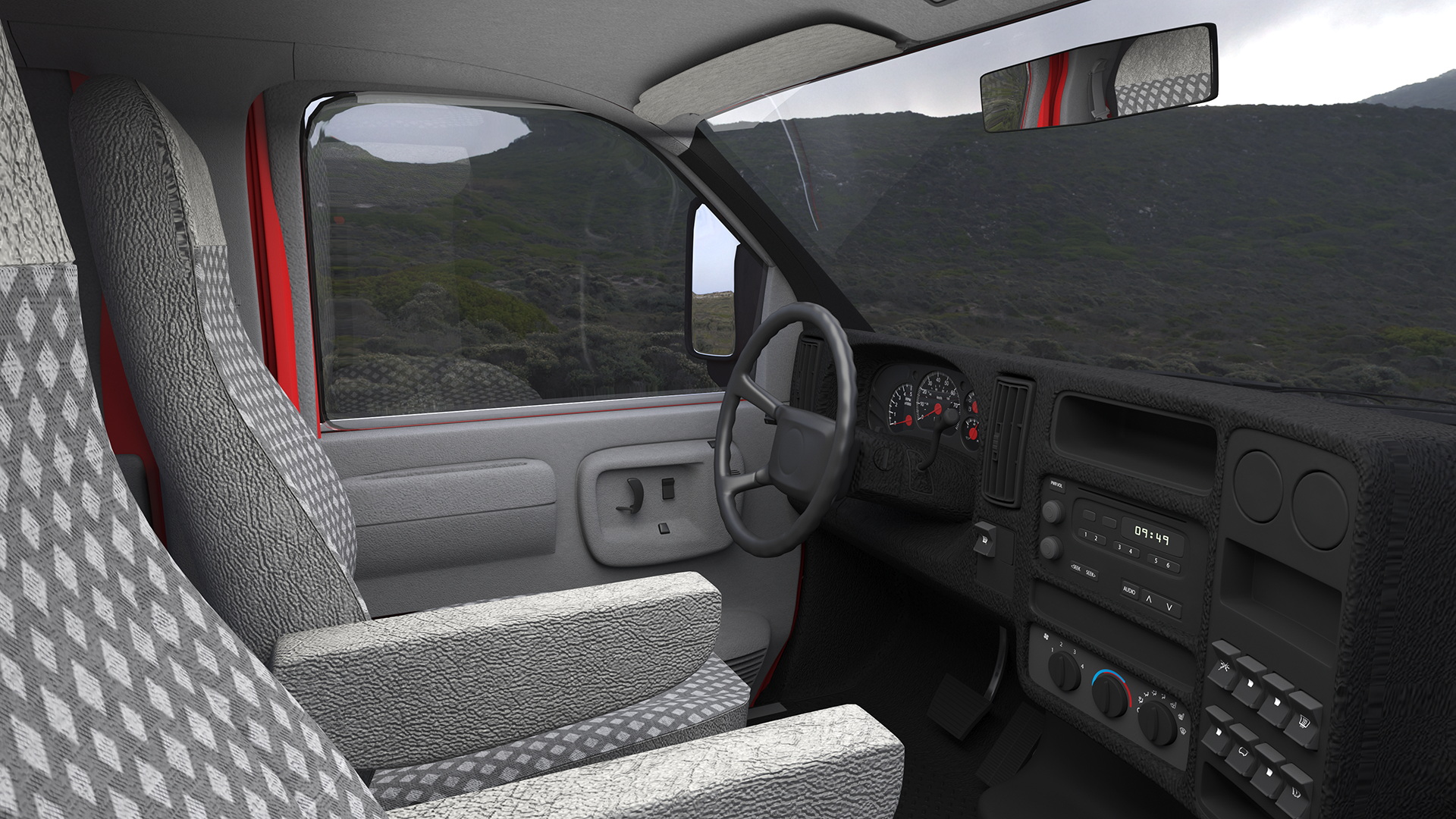 3D Fire Department Truck with Tank