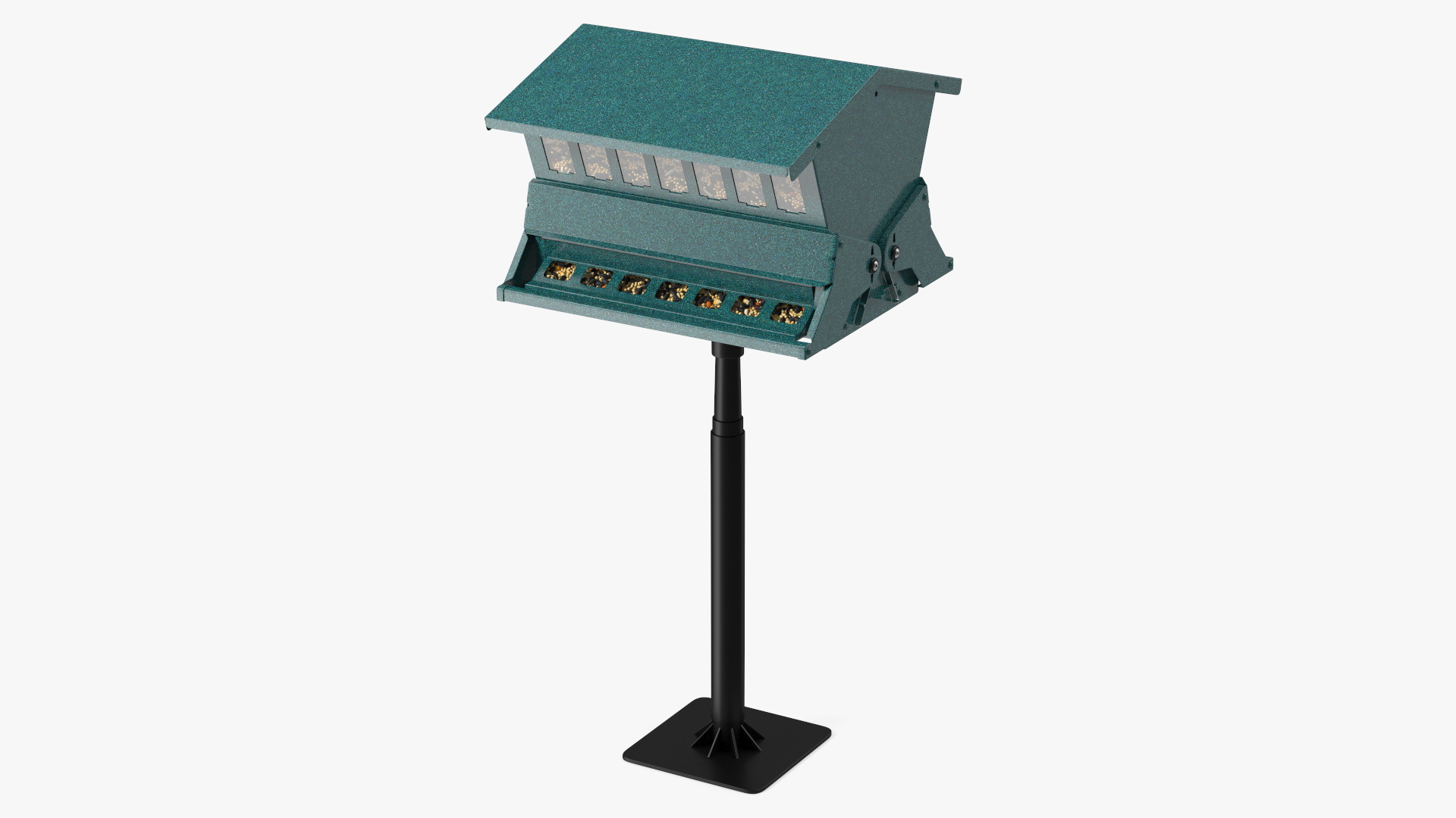 3D Squirrel Resistant Bird Feeder Pole with Seeds
