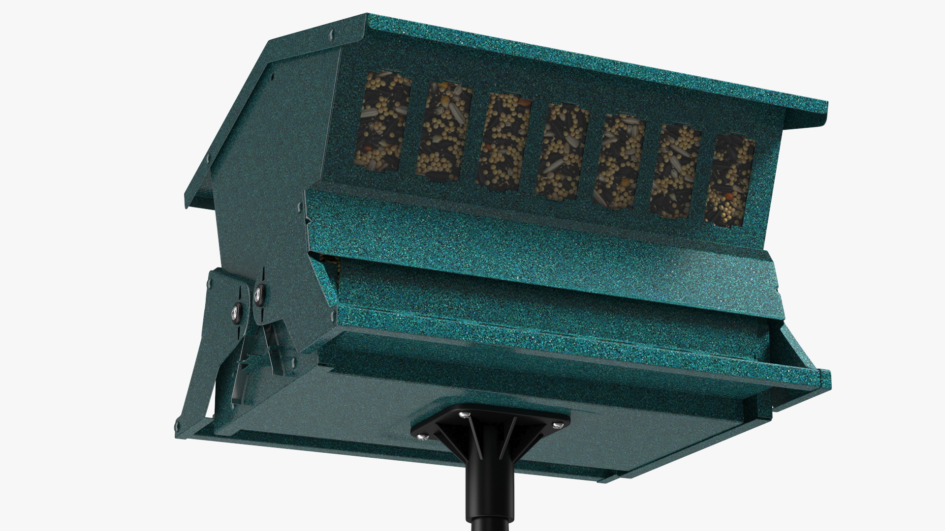 3D Squirrel Resistant Bird Feeder Pole with Seeds