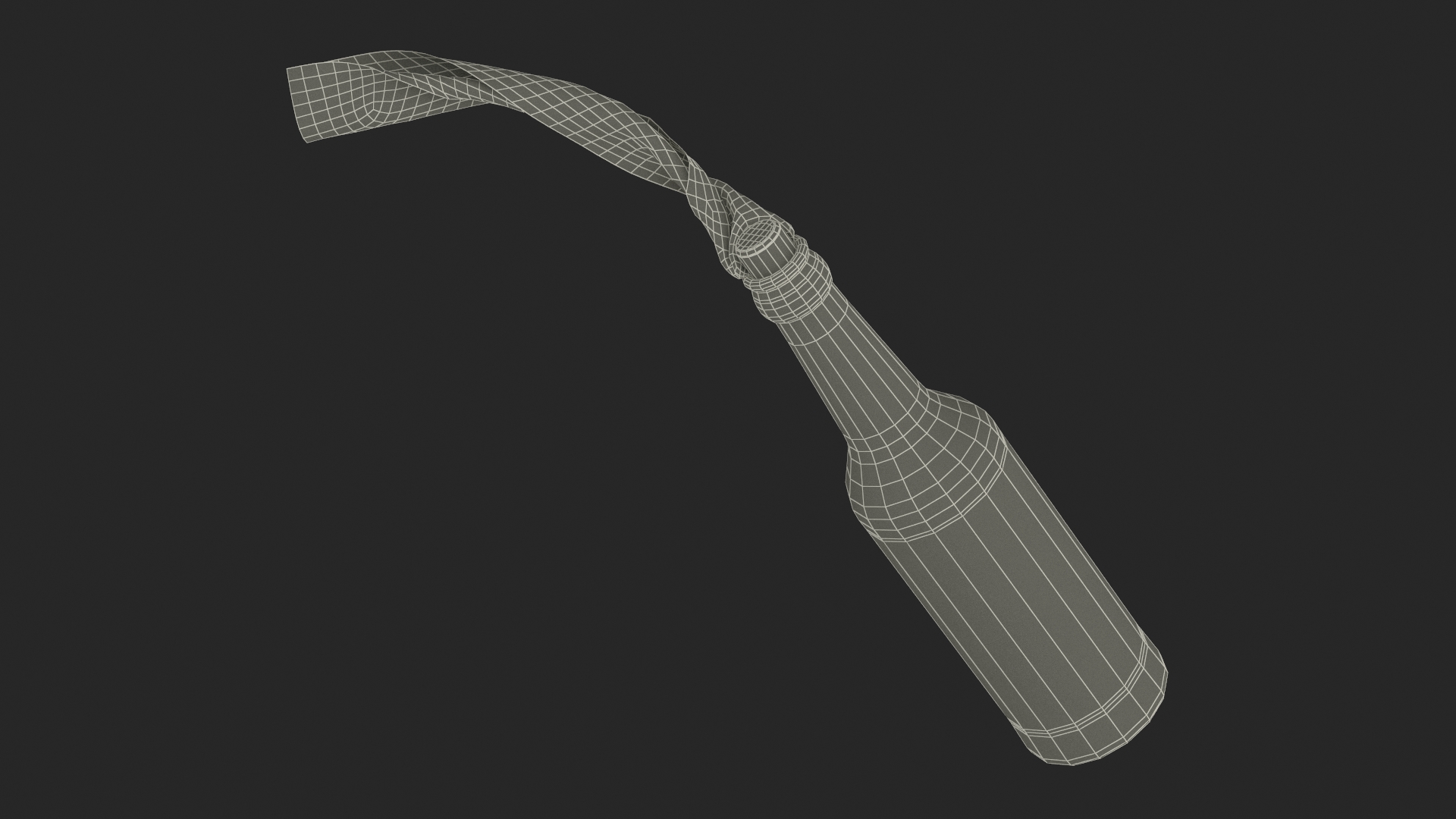 3D Incendiary Bottle Flying Fur model