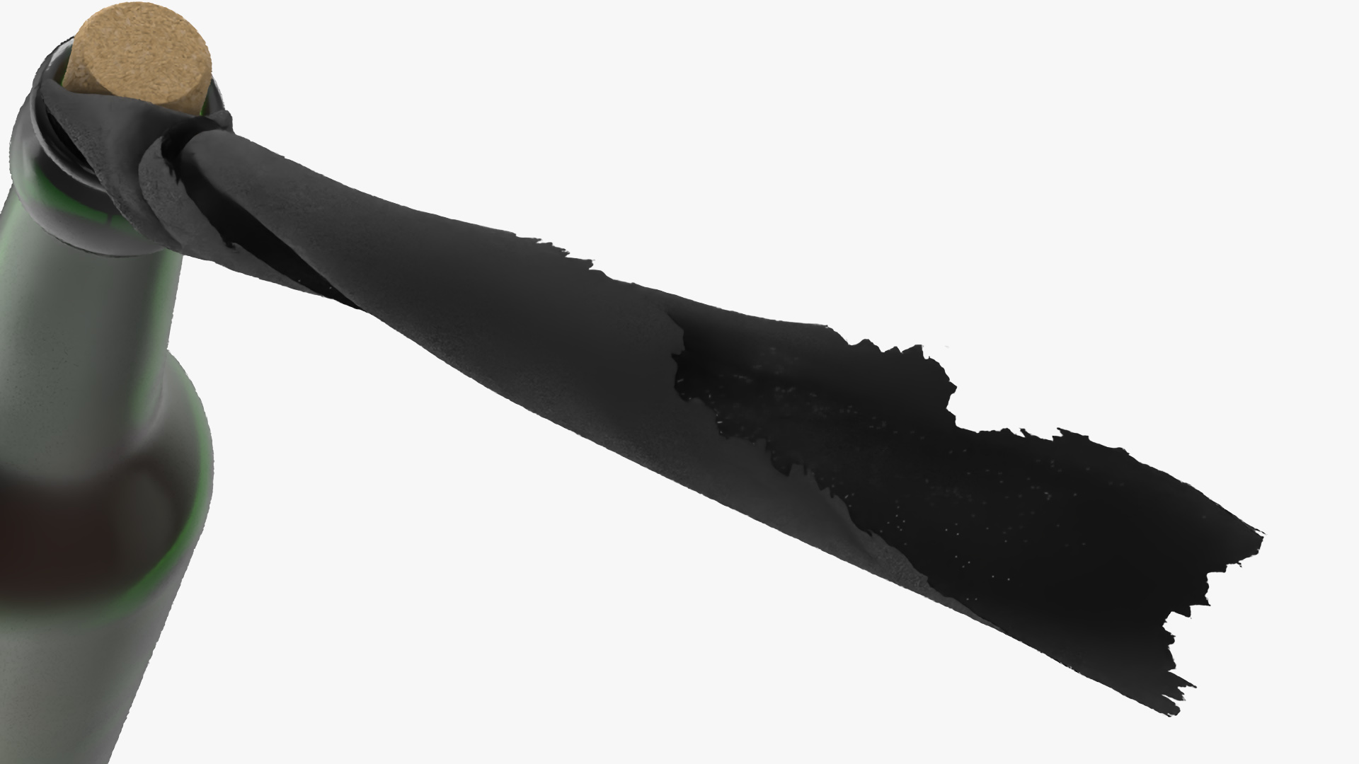 3D Incendiary Bottle Flying Fur model