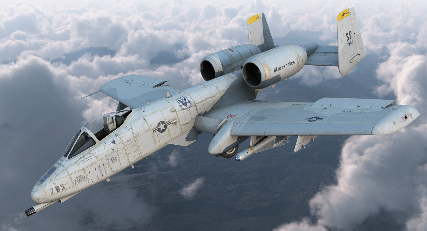 3D model Attack Aircraft A 10 Thunderbolt II