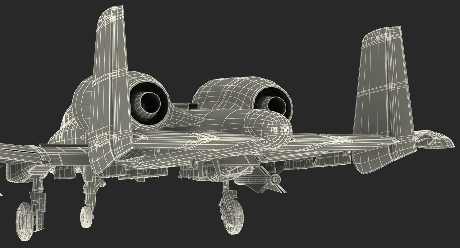 3D model Attack Aircraft A 10 Thunderbolt II