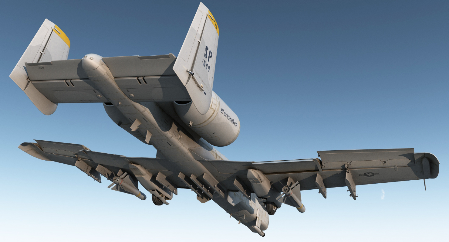 3D model Attack Aircraft A 10 Thunderbolt II