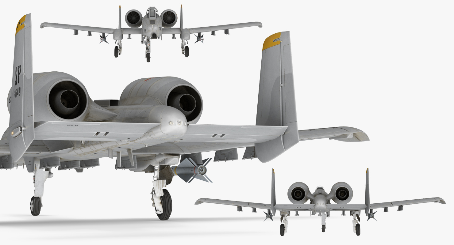 3D model Attack Aircraft A 10 Thunderbolt II