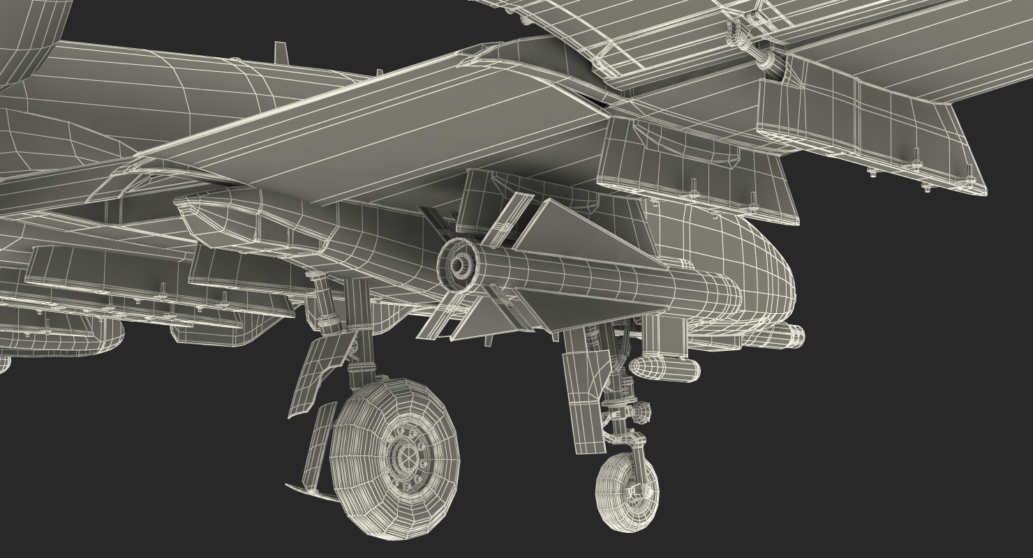 3D model Attack Aircraft A 10 Thunderbolt II