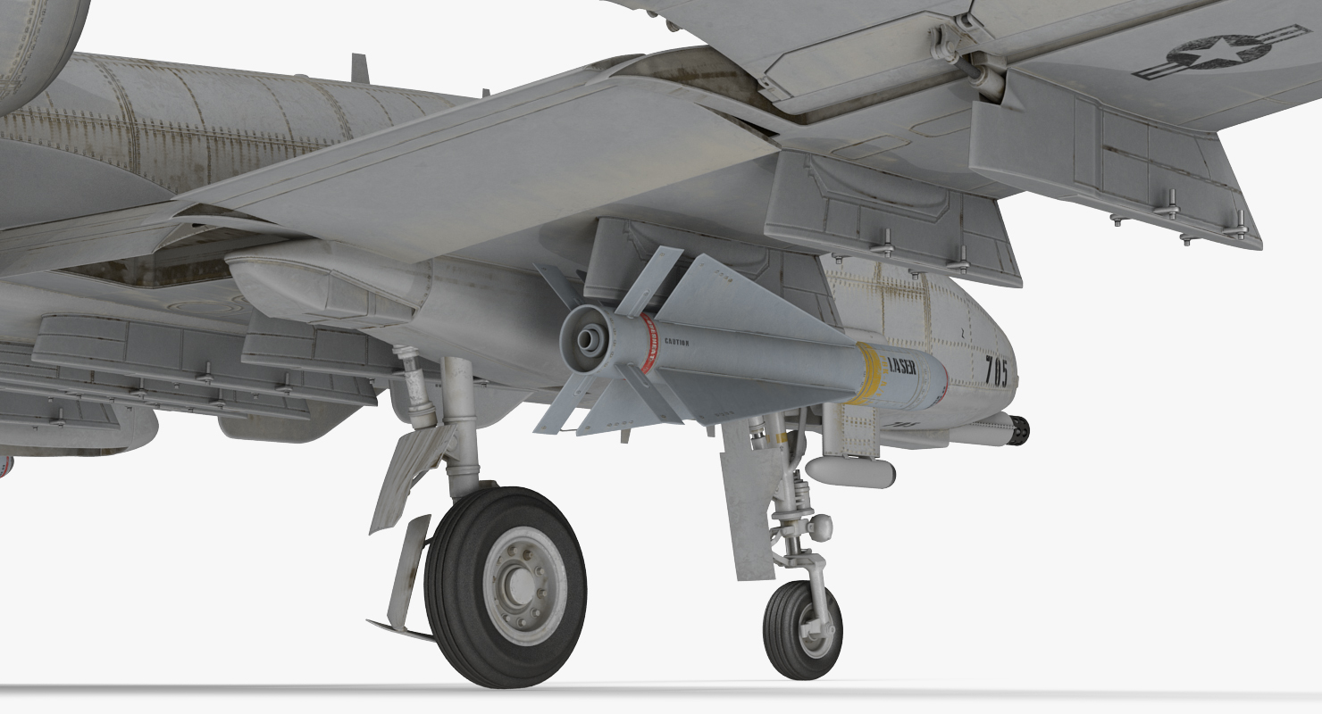 3D model Attack Aircraft A 10 Thunderbolt II