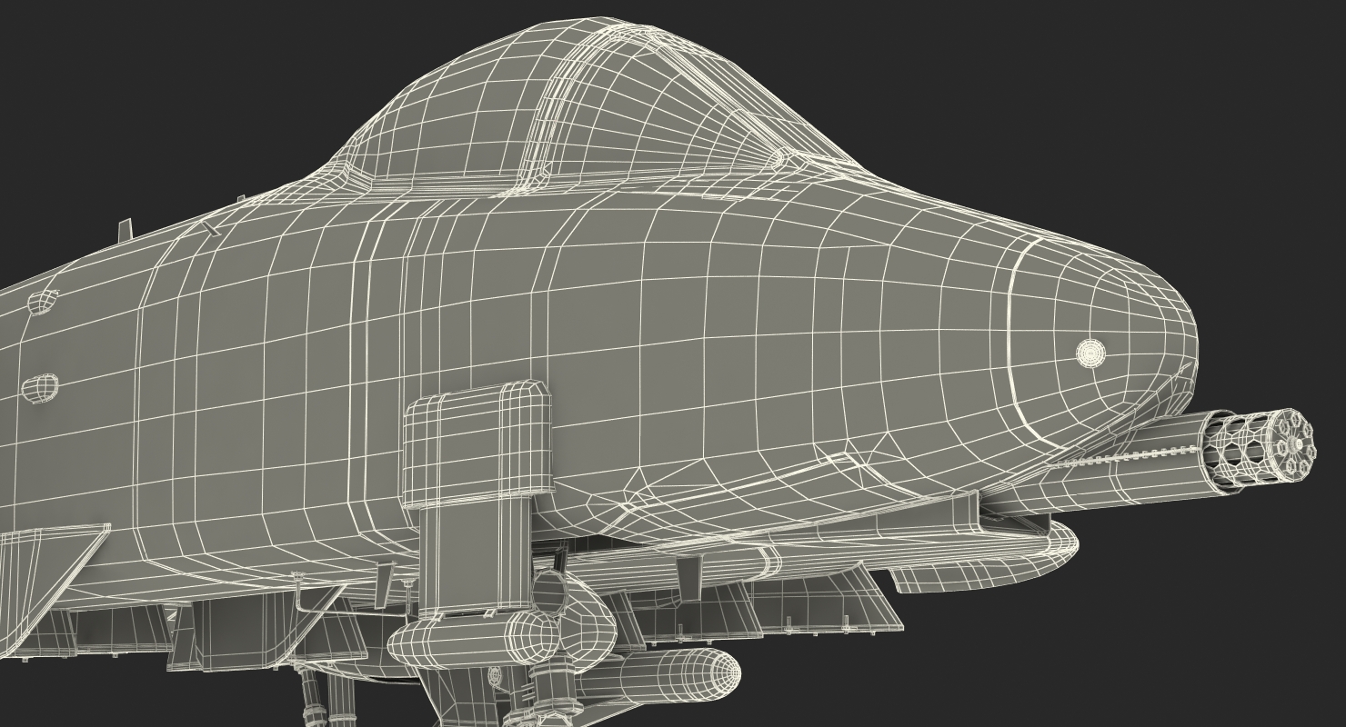3D model Attack Aircraft A 10 Thunderbolt II