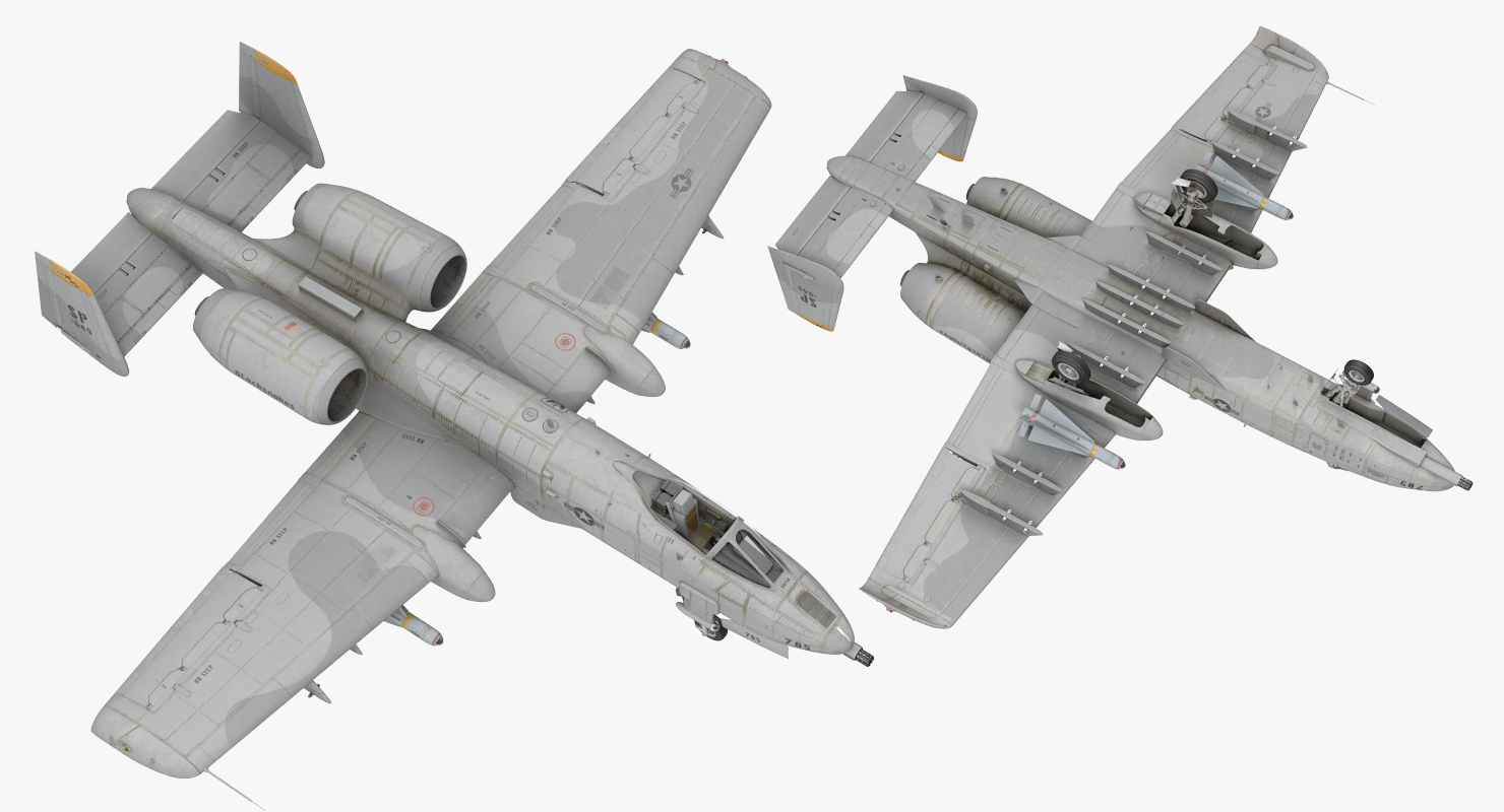 3D model Attack Aircraft A 10 Thunderbolt II