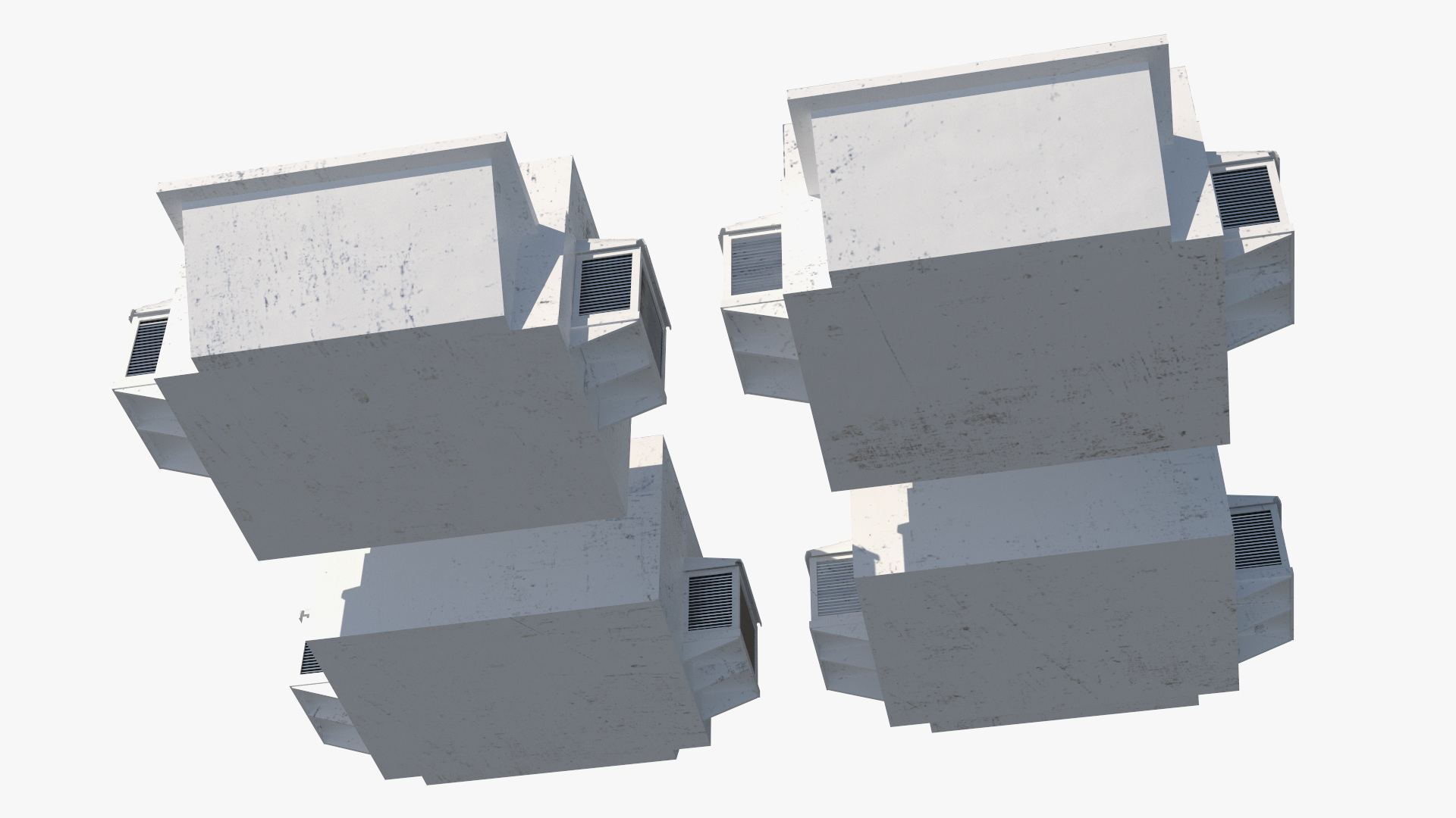 Commercial Rooftop HVAC Units 3D model