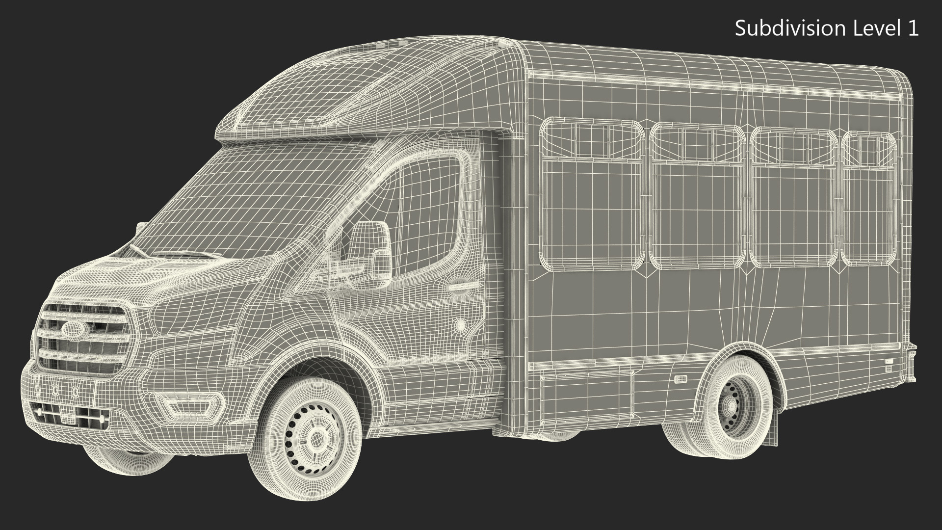 3D Ford Starcraft Executive Shuttle Bus