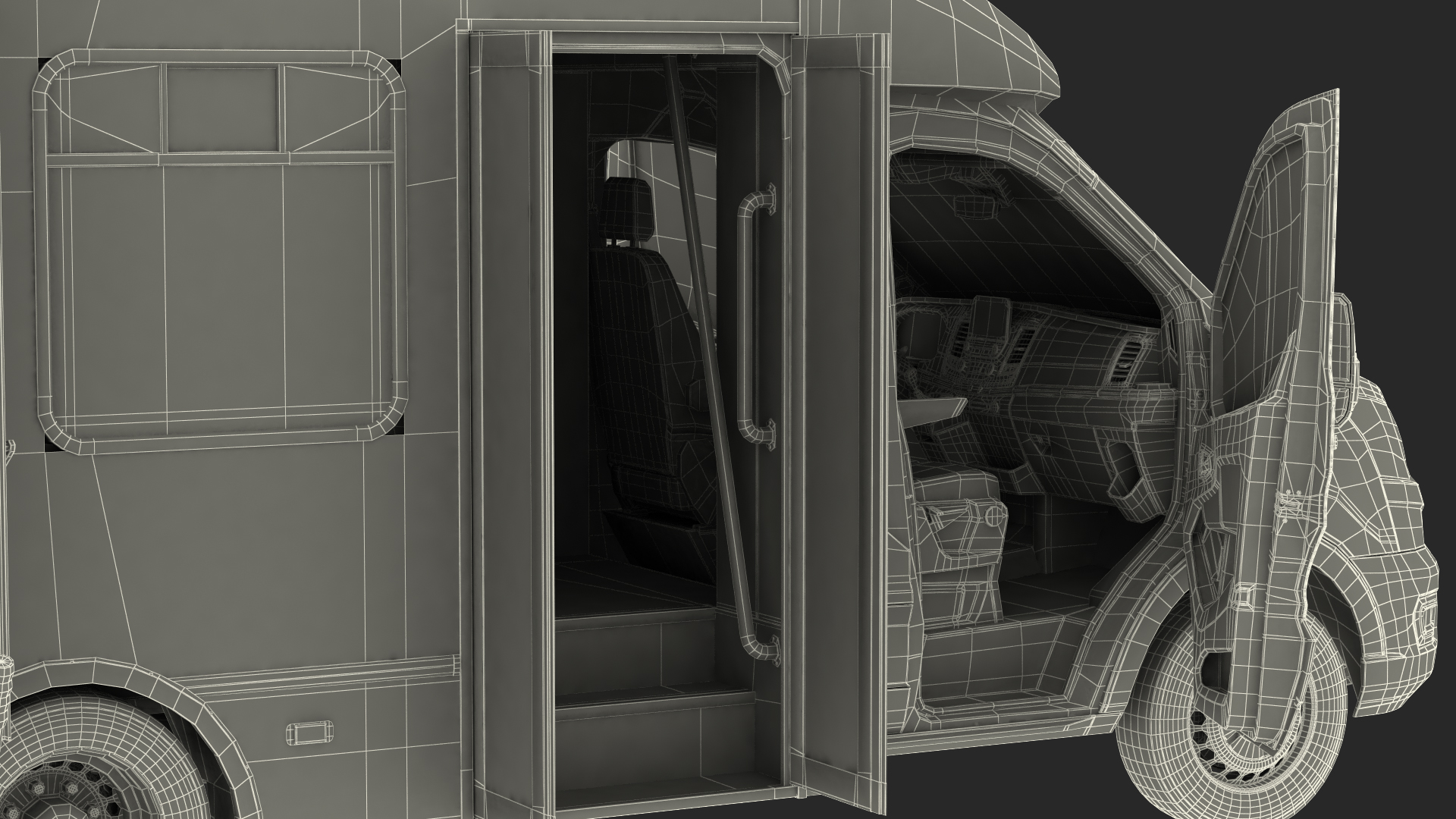 3D Ford Starcraft Executive Shuttle Bus