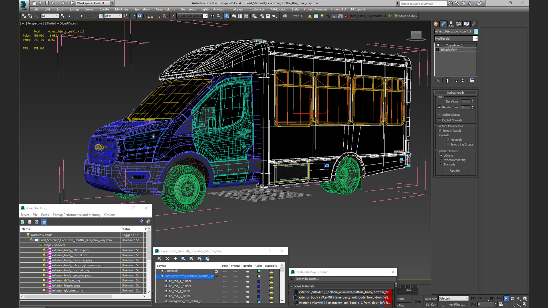 3D Ford Starcraft Executive Shuttle Bus