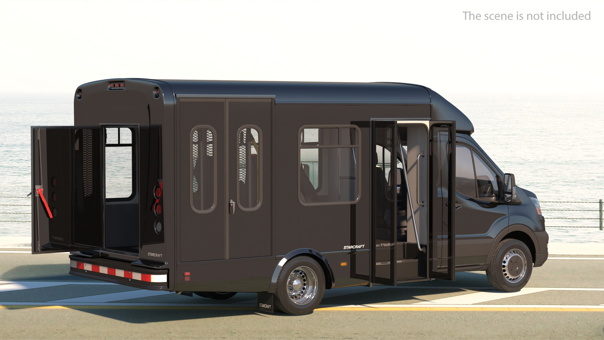 3D Ford Starcraft Executive Shuttle Bus