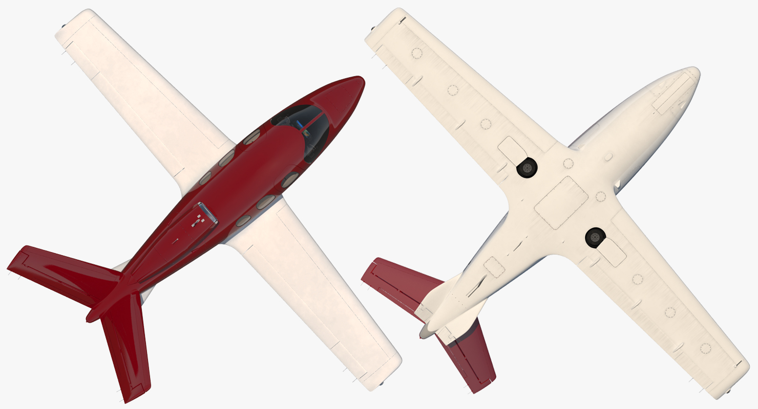 3D Cirrus Vision sf50 Light Jet model