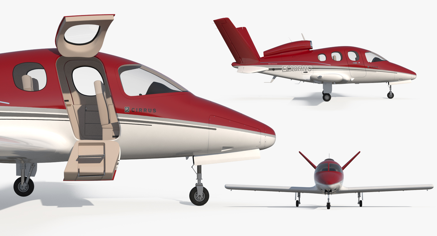 3D Cirrus Vision sf50 Light Jet model