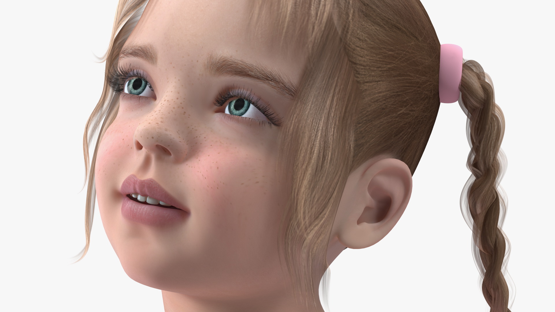 3D Girl Child Home Clothes Sitting