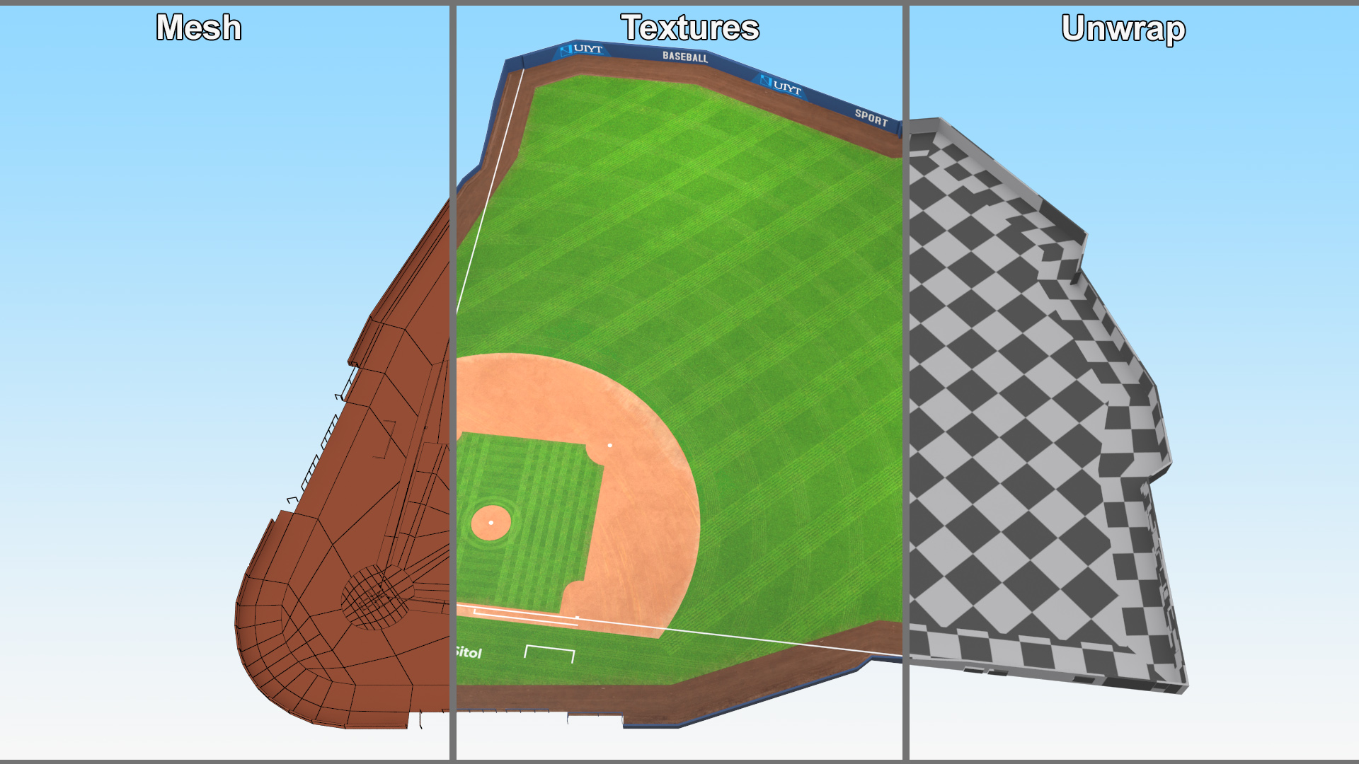 Baseball Field 3D model