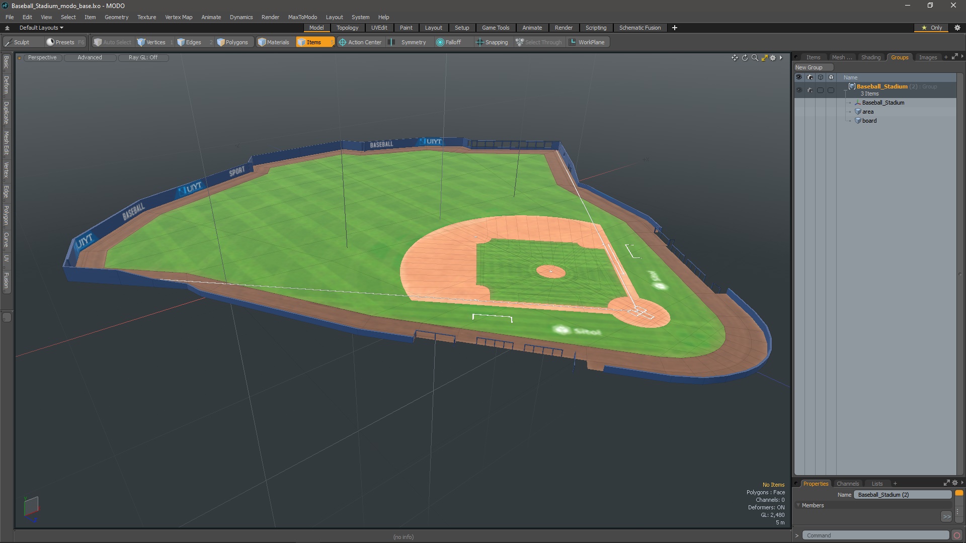 Baseball Field 3D model