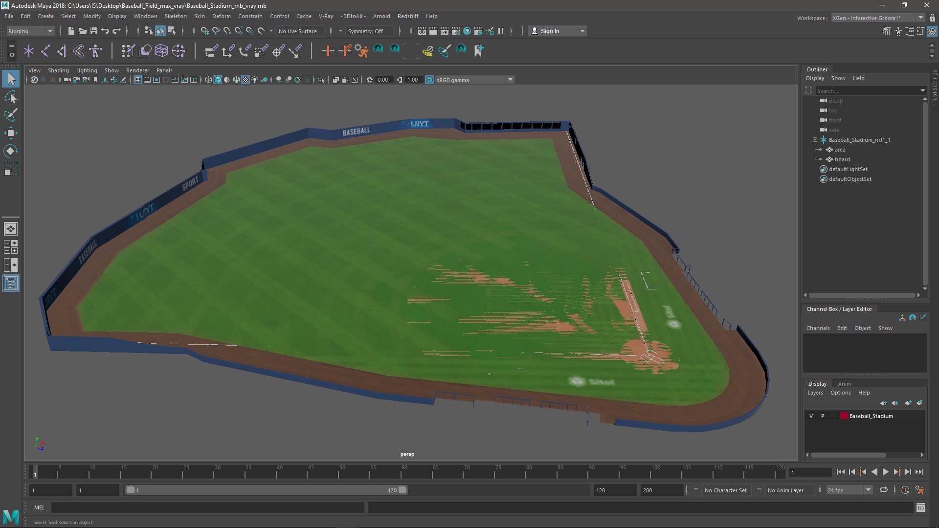 Baseball Field 3D model