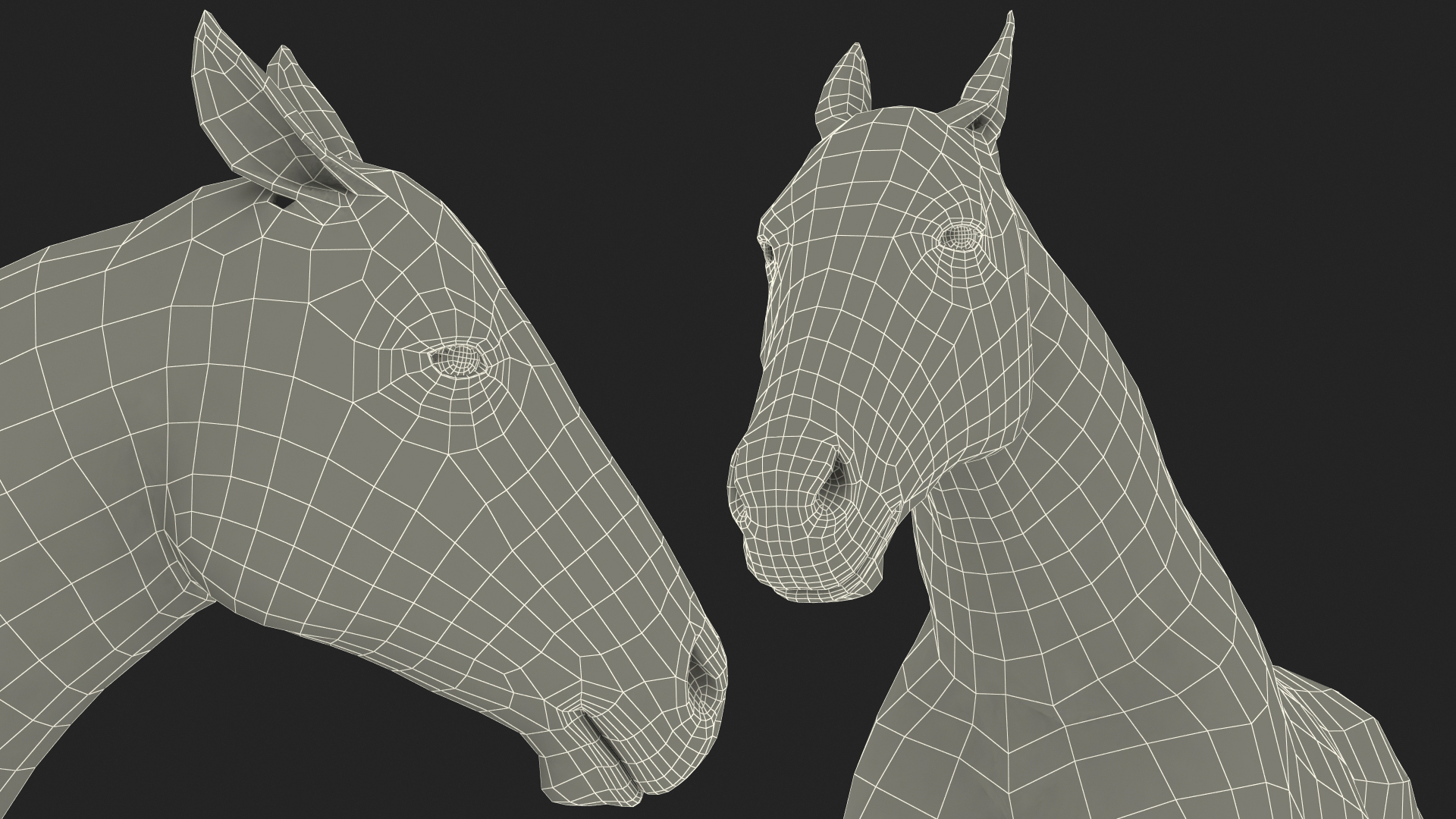3D Jumping Bay Horse Fur