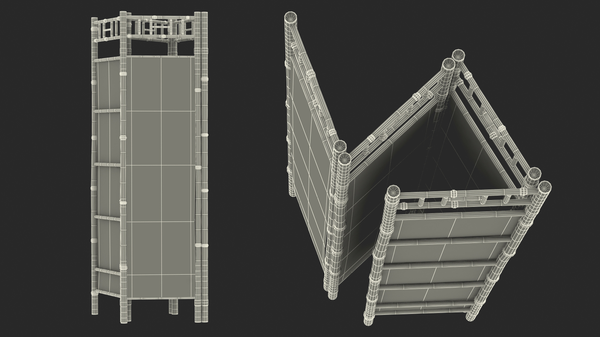 3D Bamboo Room Divider Wall Screen