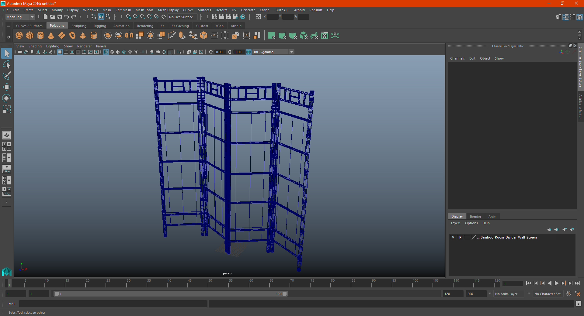 3D Bamboo Room Divider Wall Screen