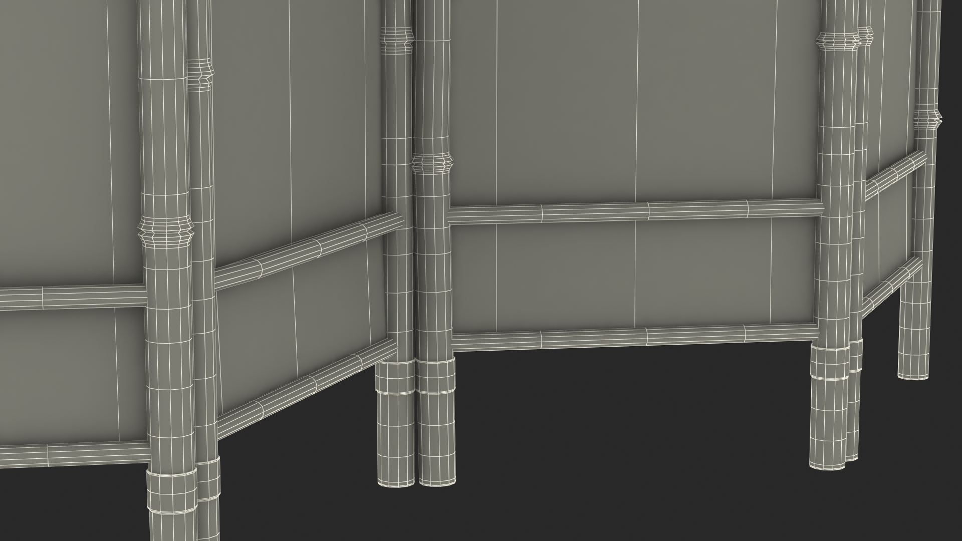 3D Bamboo Room Divider Wall Screen