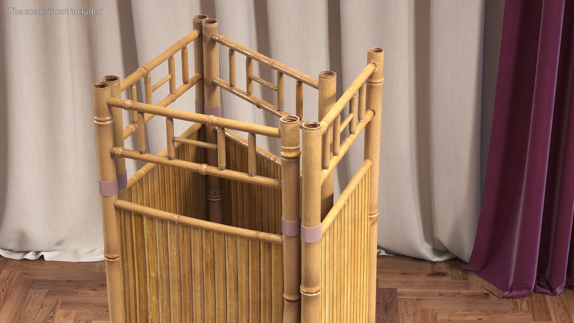 3D Bamboo Room Divider Wall Screen
