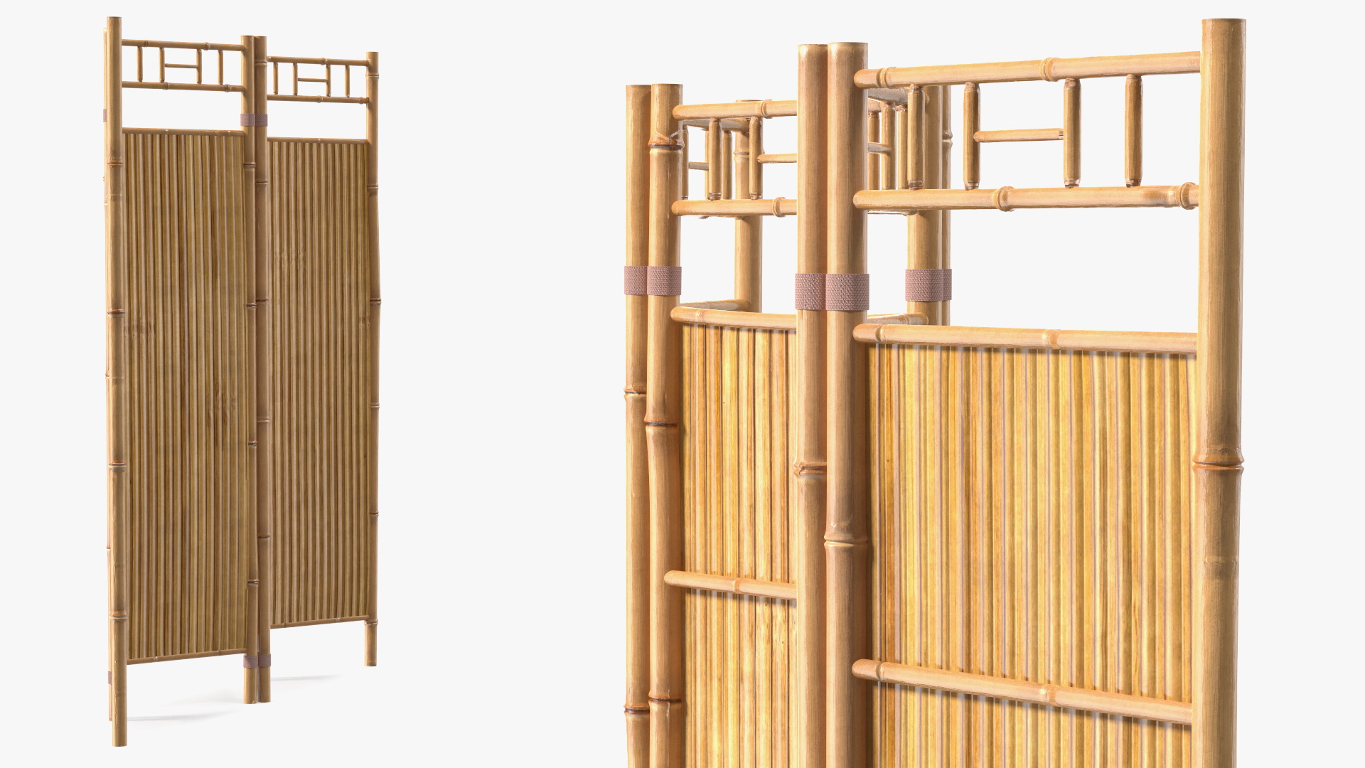 3D Bamboo Room Divider Wall Screen