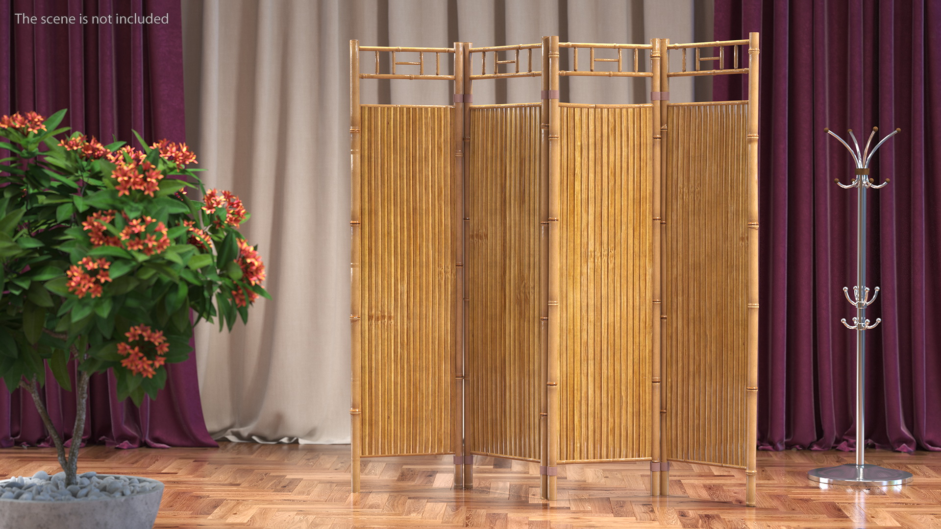 3D Bamboo Room Divider Wall Screen