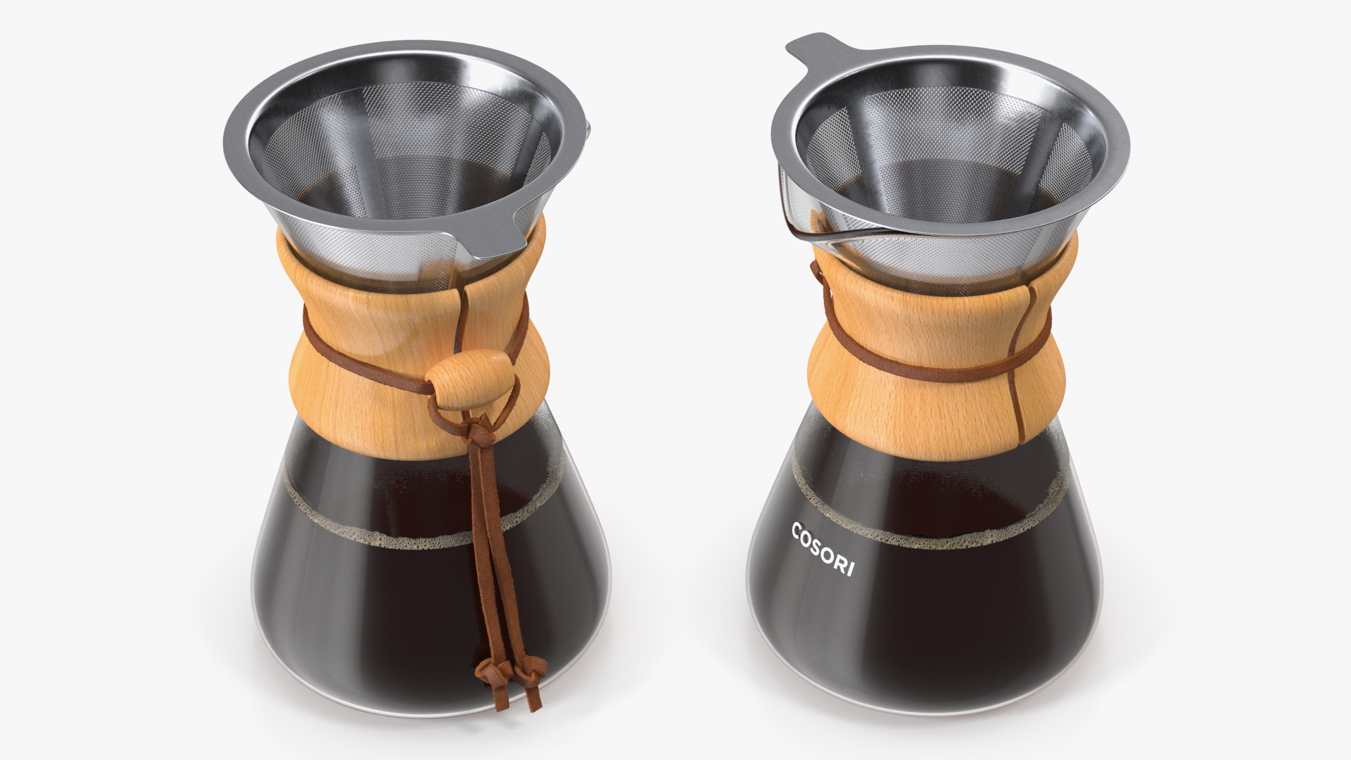 3D model Pour Over Coffee Maker COSORI with Hot Coffee