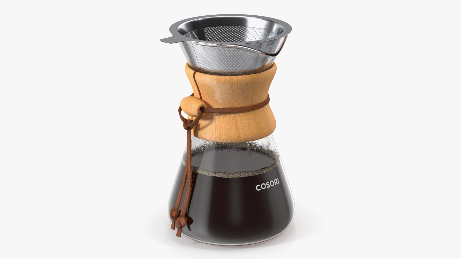 3D model Pour Over Coffee Maker COSORI with Hot Coffee