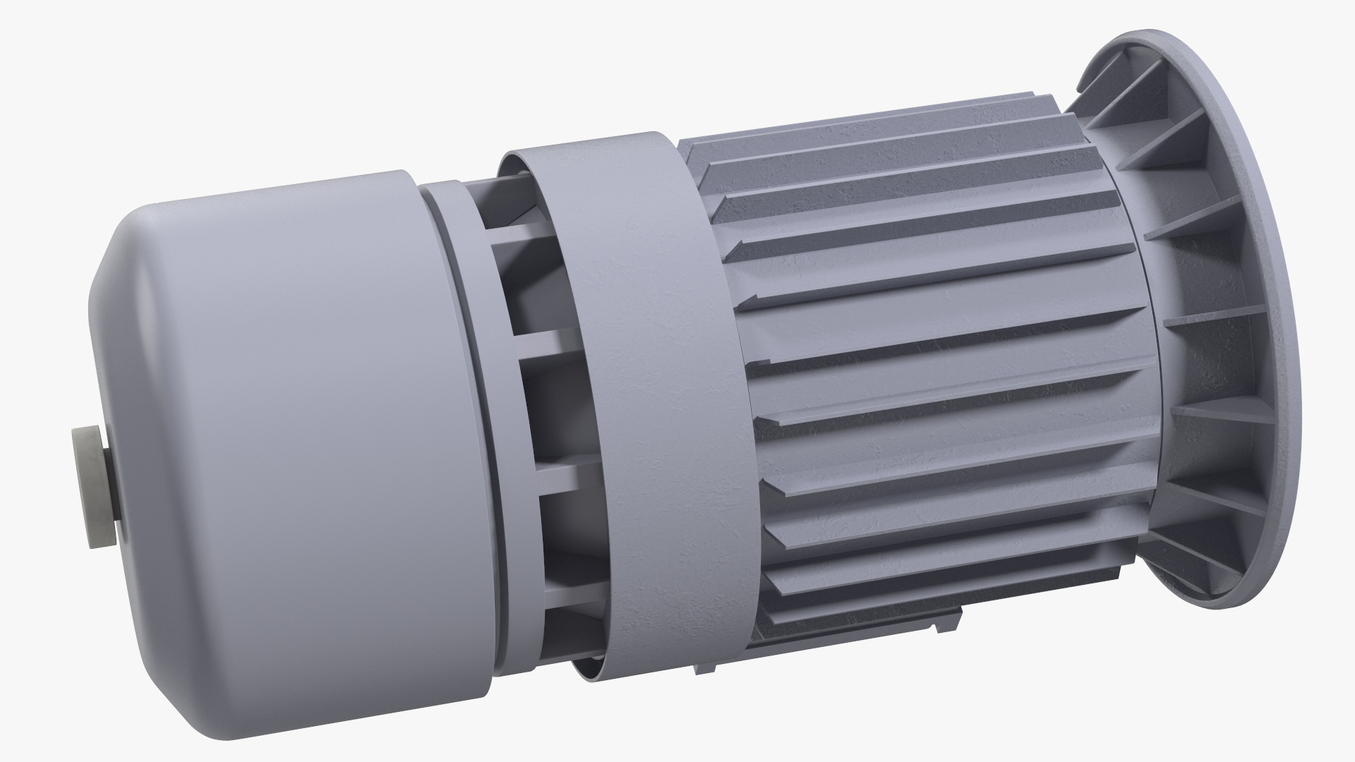 Electric Motor Cutaway Gray 3D