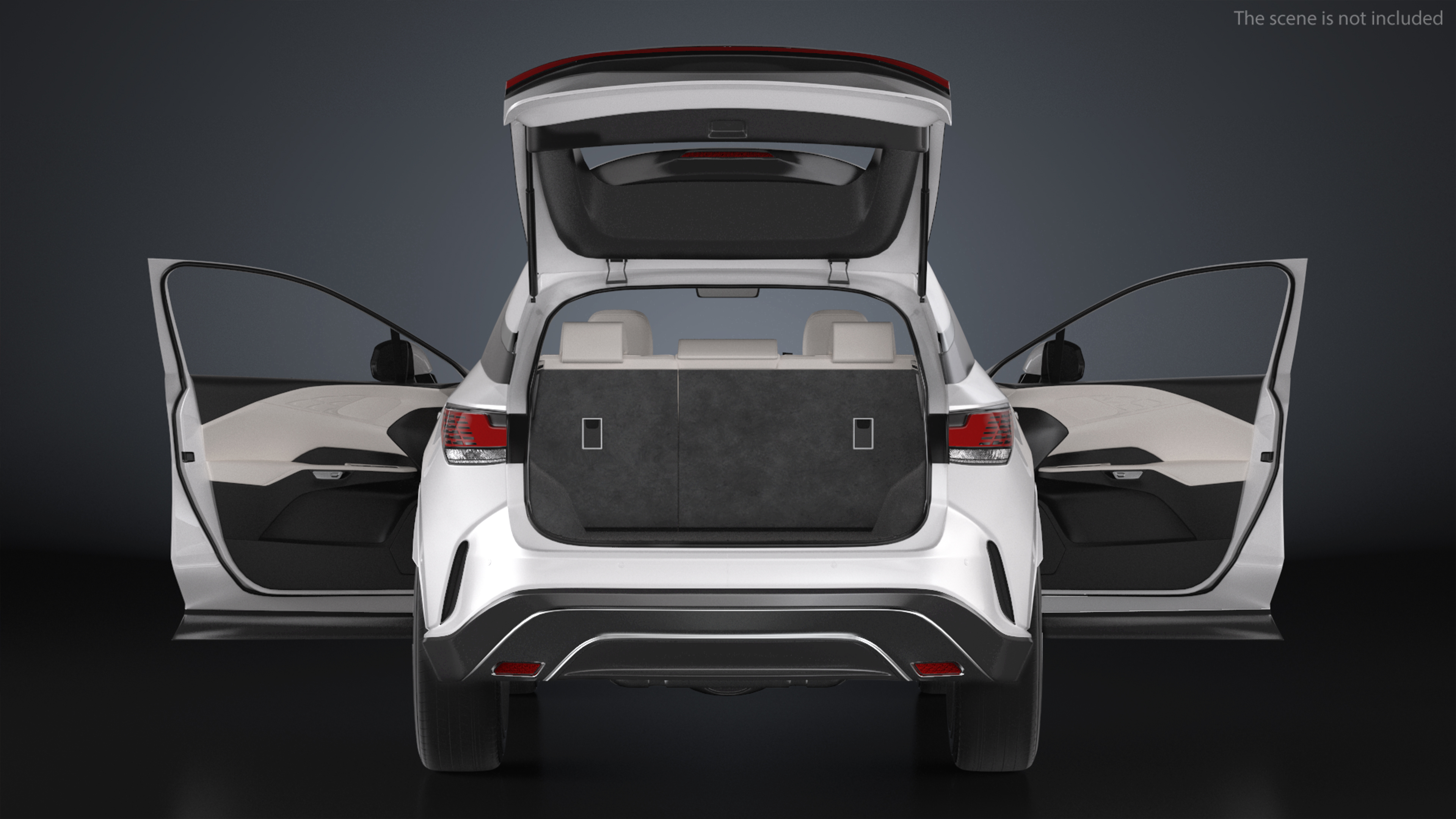 3D model Lexus RX 350 2023 White Rigged