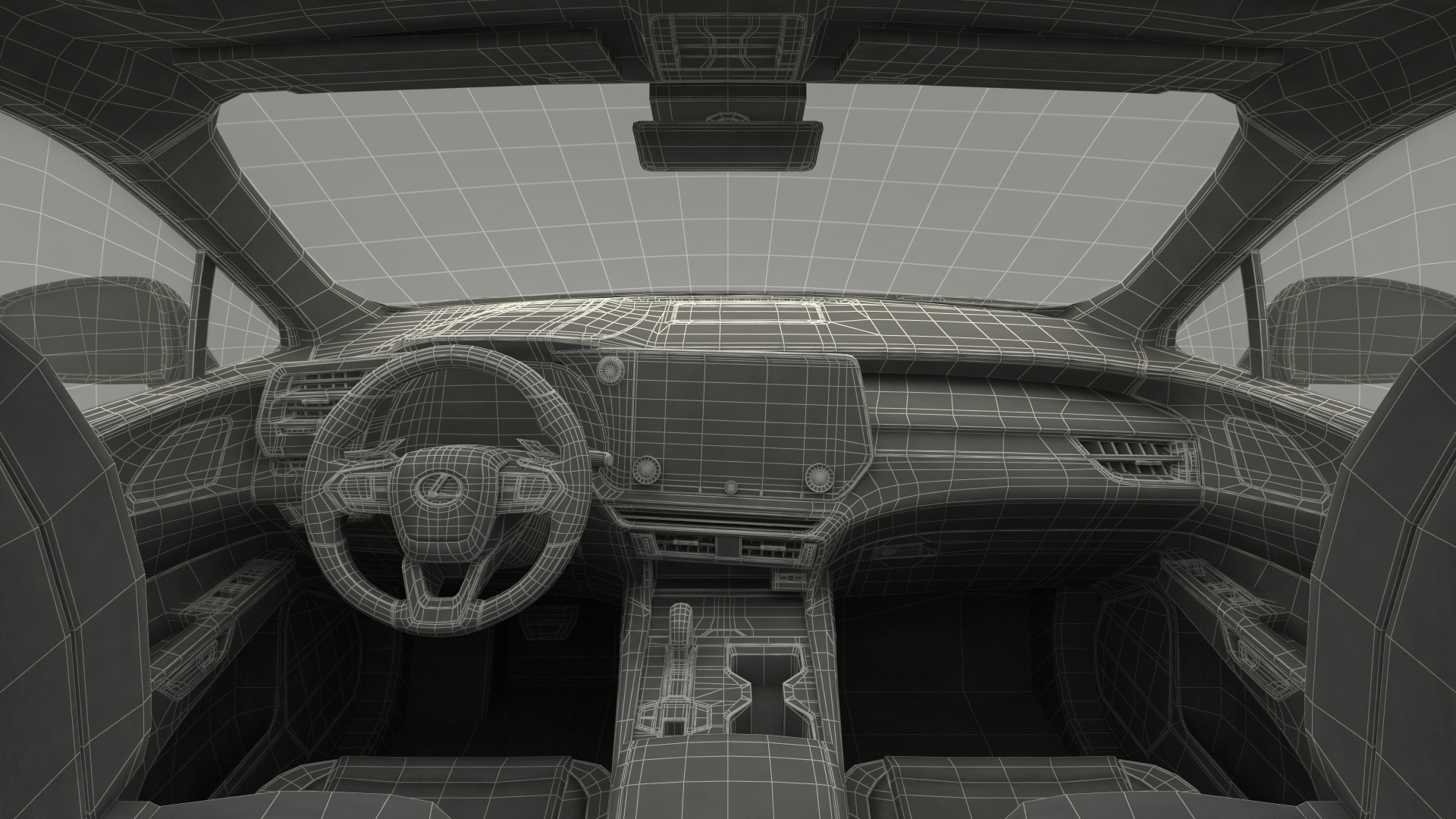 3D model Lexus RX 350 2023 White Rigged