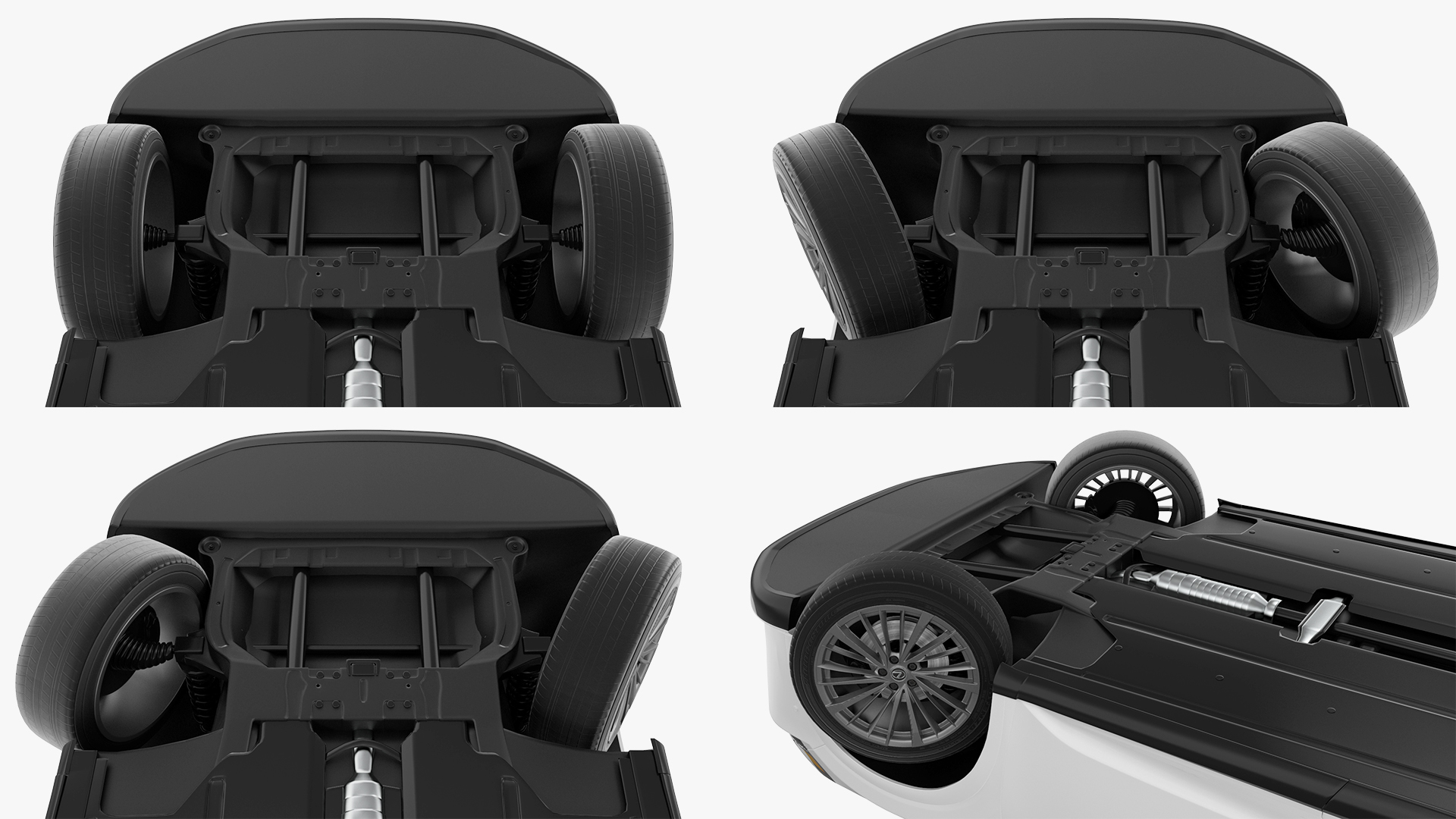 3D model Lexus RX 350 2023 White Rigged