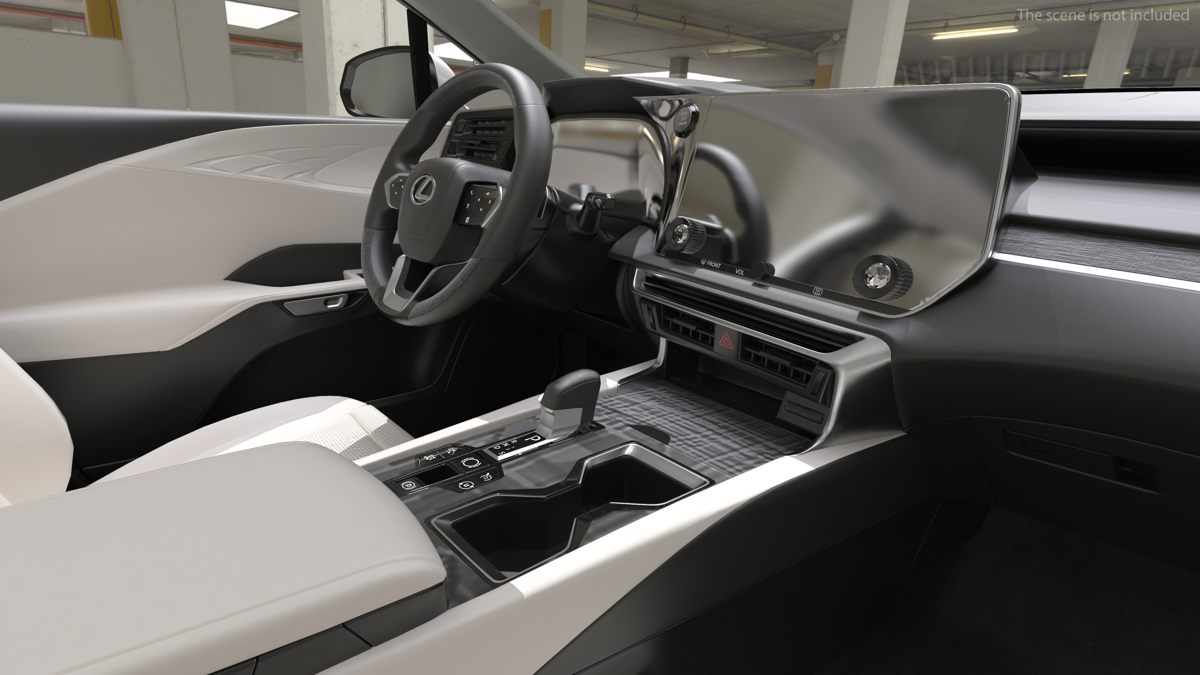 3D model Lexus RX 350 2023 White Rigged