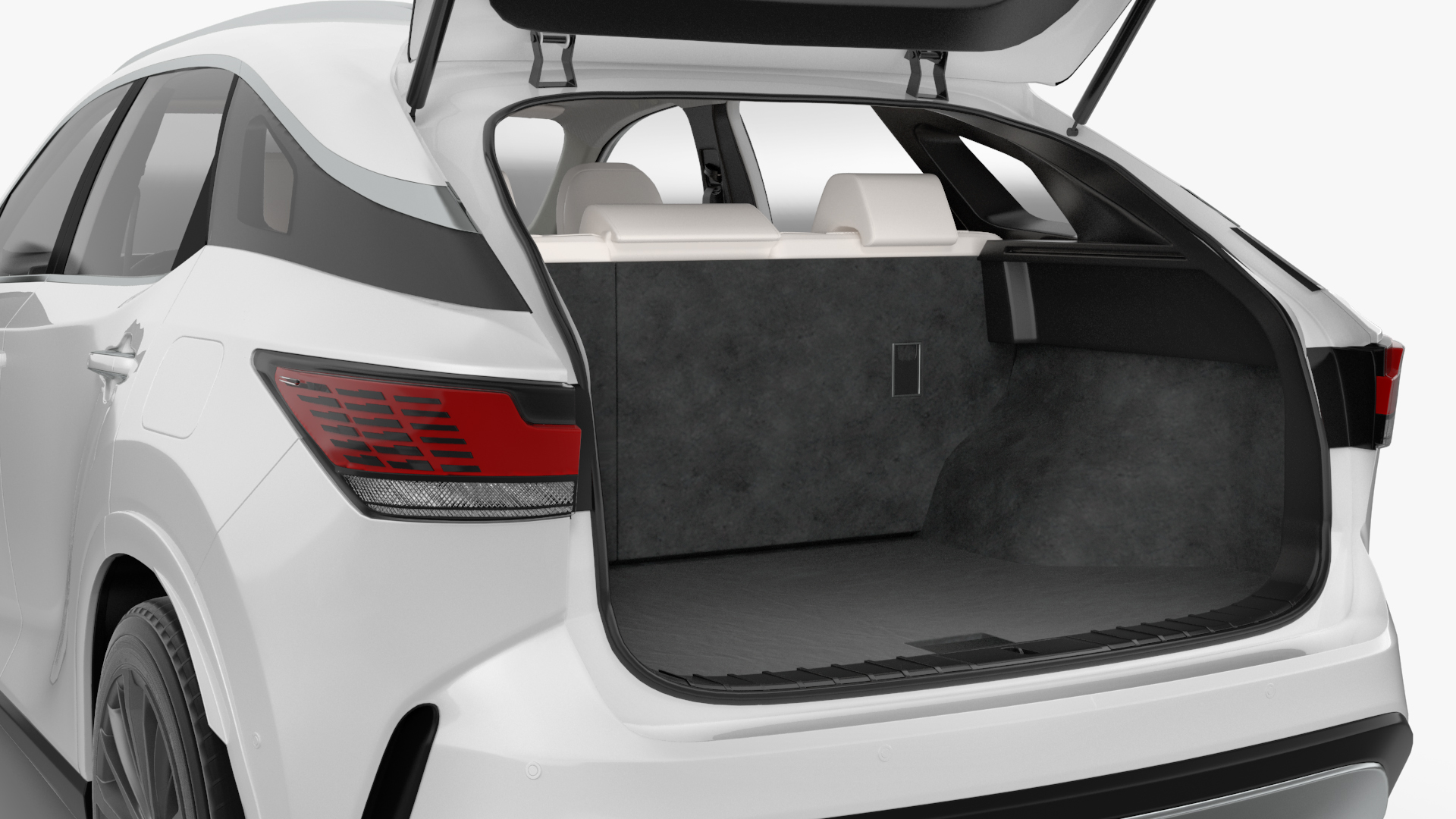 3D model Lexus RX 350 2023 White Rigged