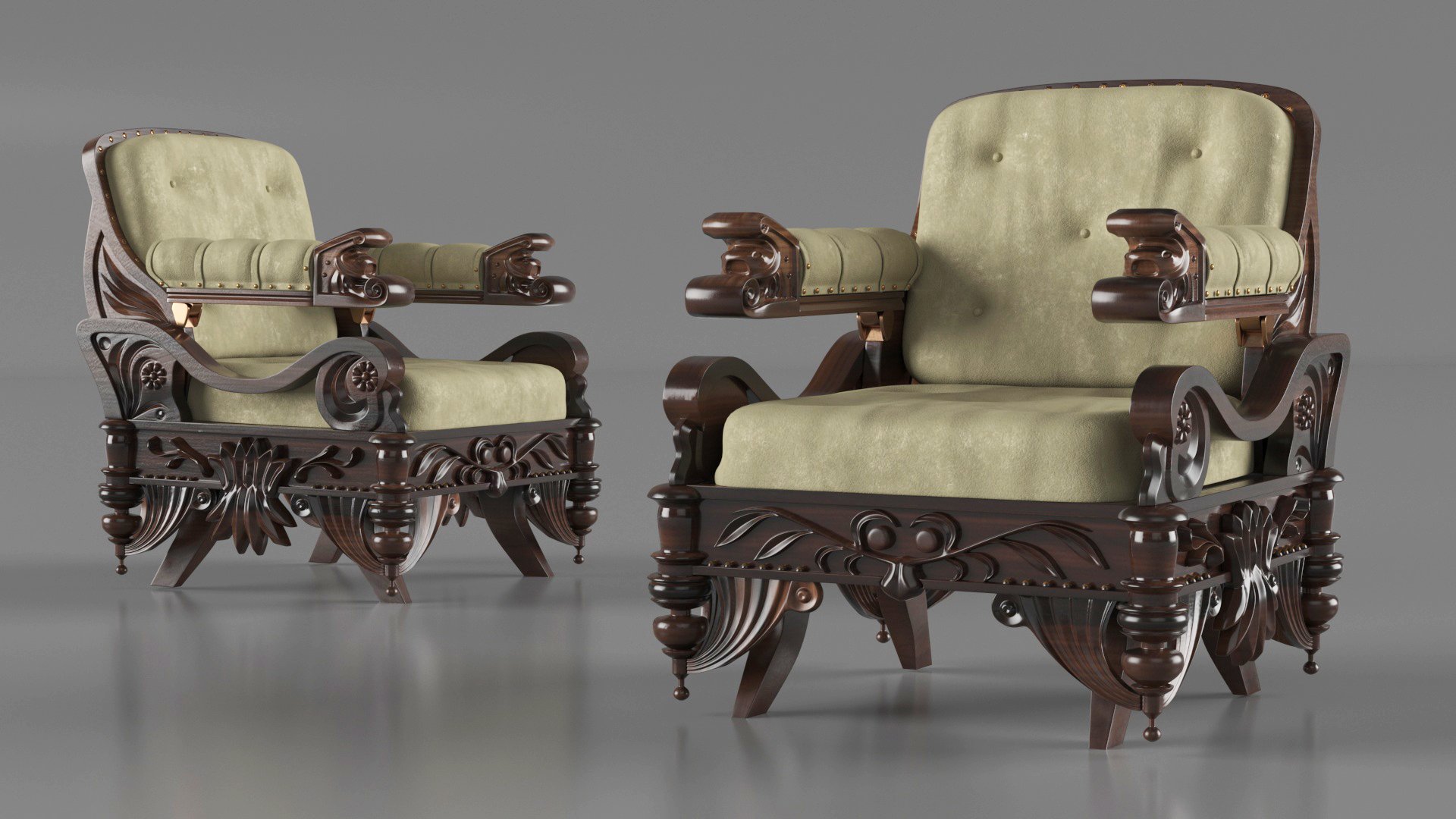 3D model Empire Armchair